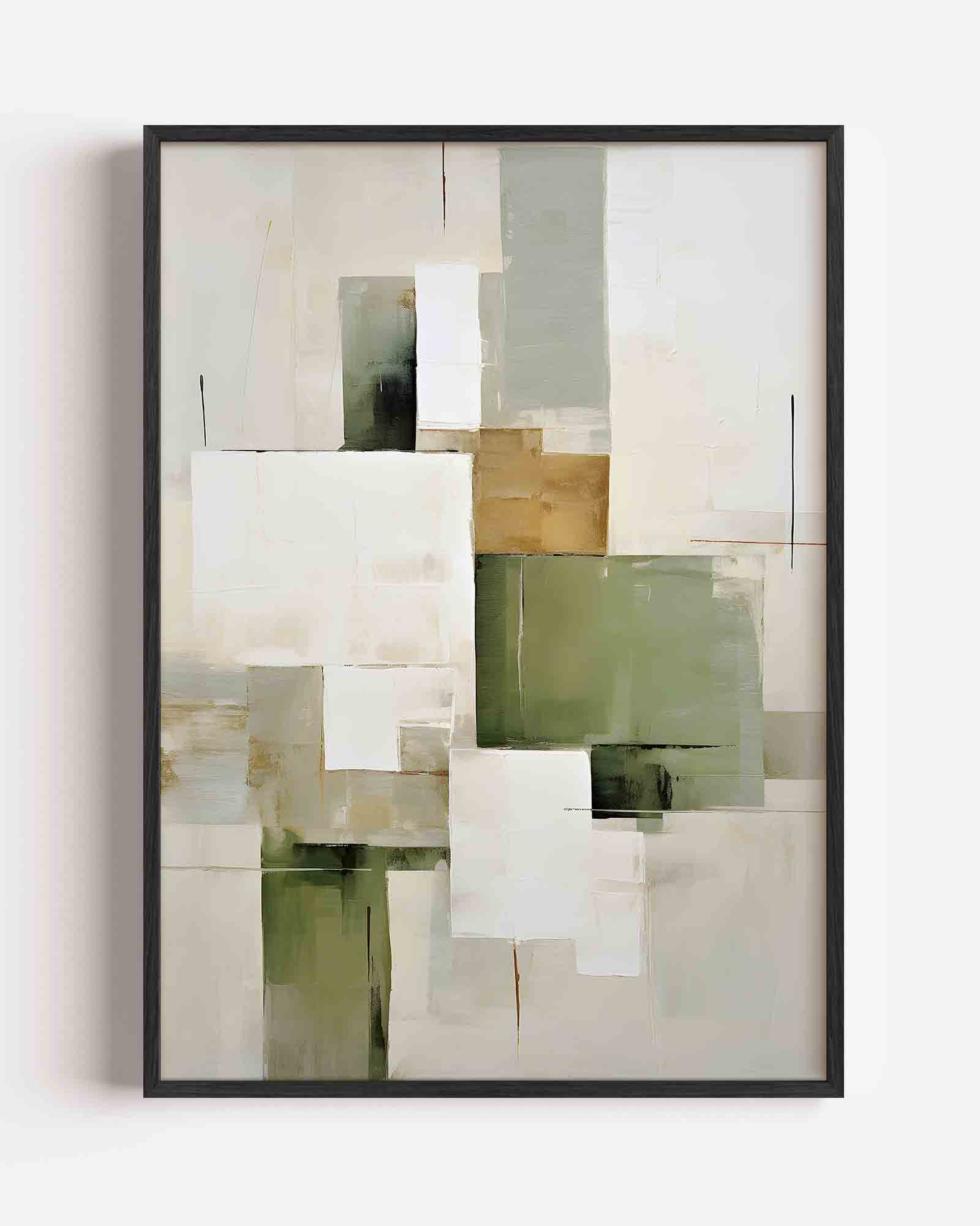 Abstracte rechthoeken Poster