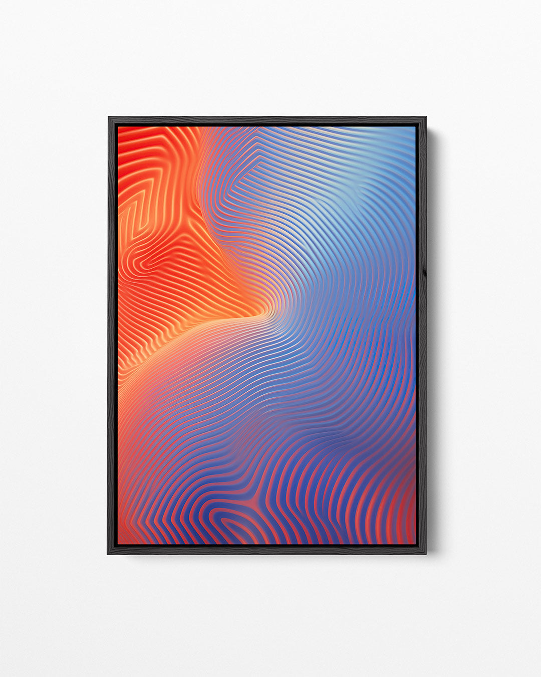 Golvende kleuren Kunstwerk