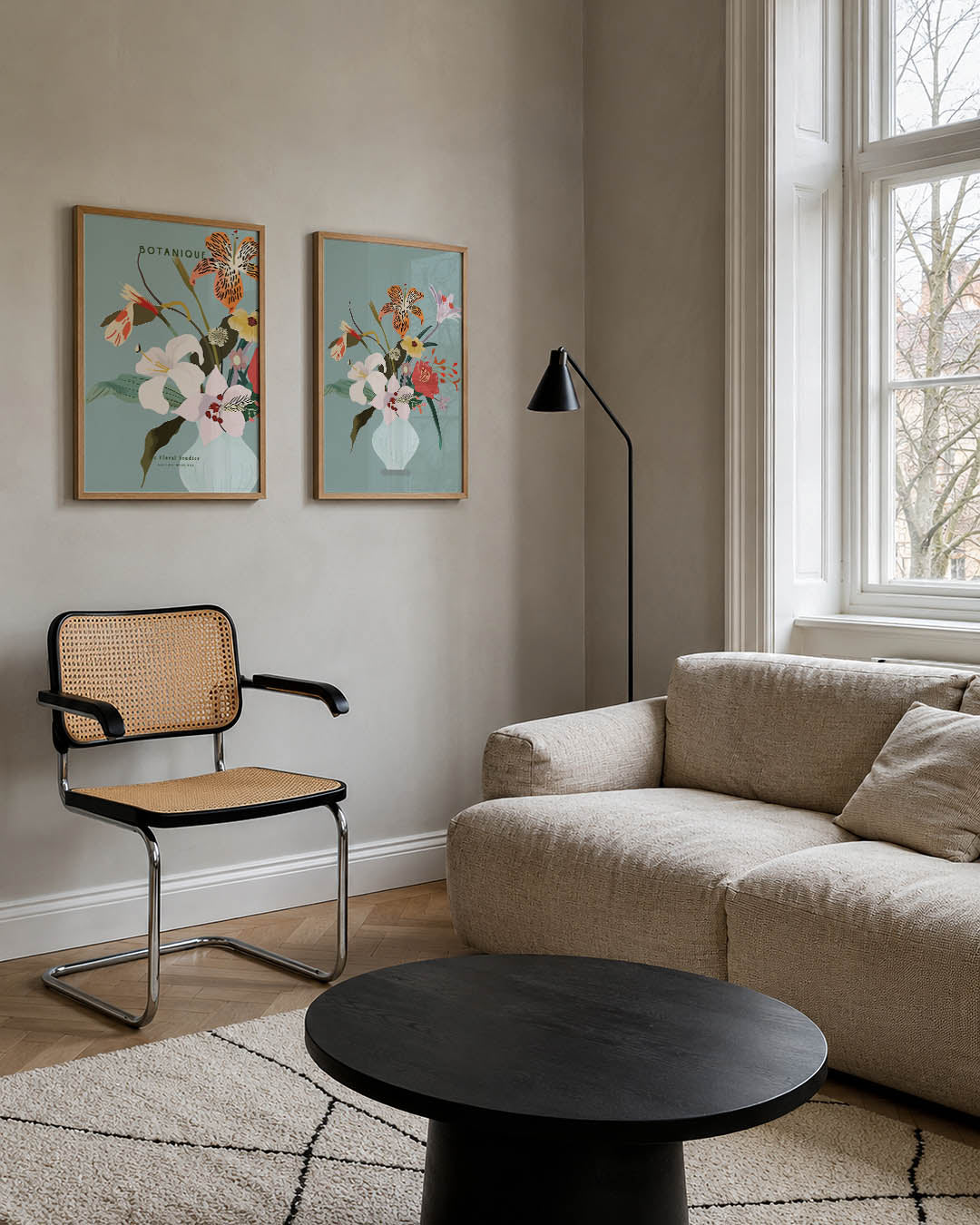 Bloemrijke vormen Posterset