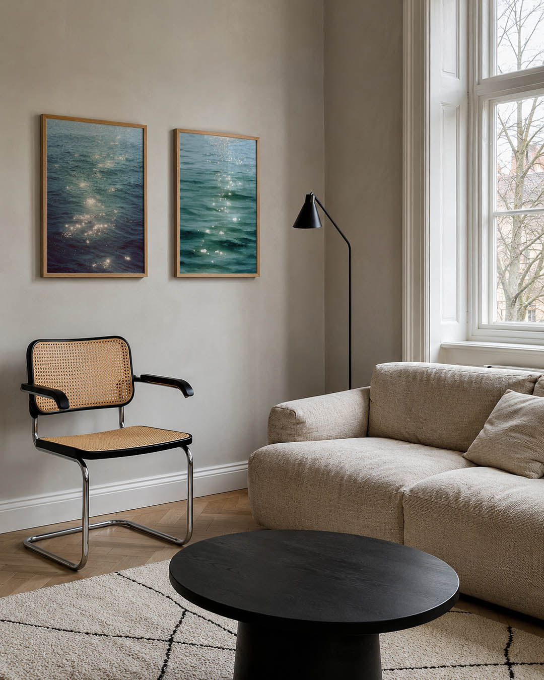 Sprankelend wateroppervlak Posterset