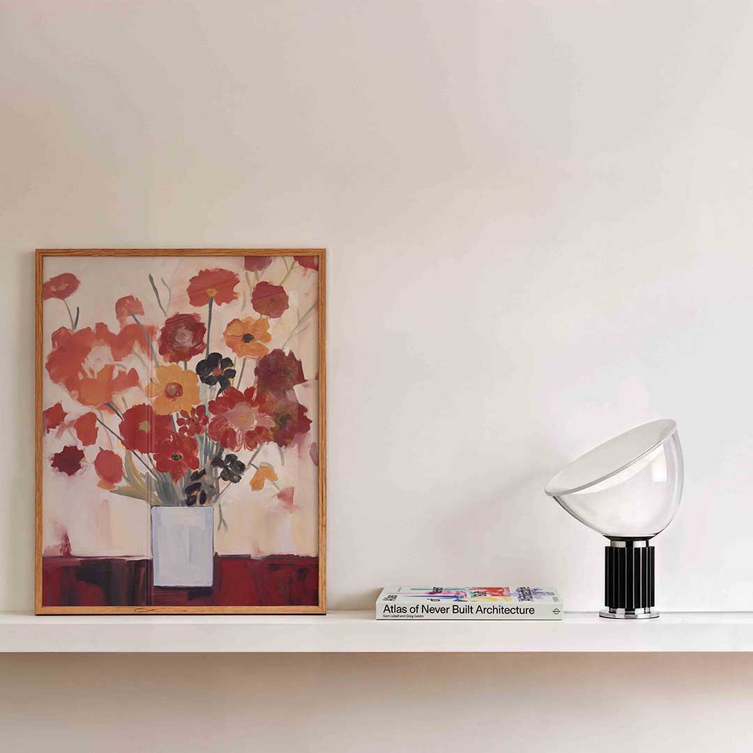 Bloemen in vaas Poster