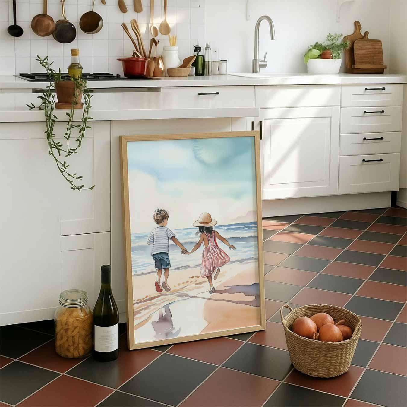 Samen Op Avontuur Strandposter-WallArtistic