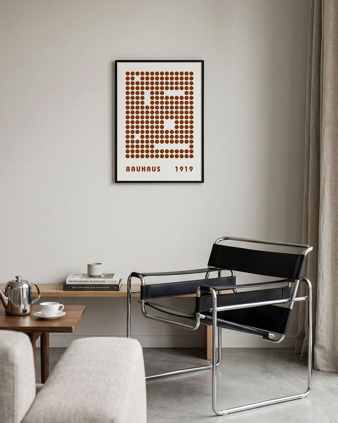 Cirkelpatroon en typografie Poster