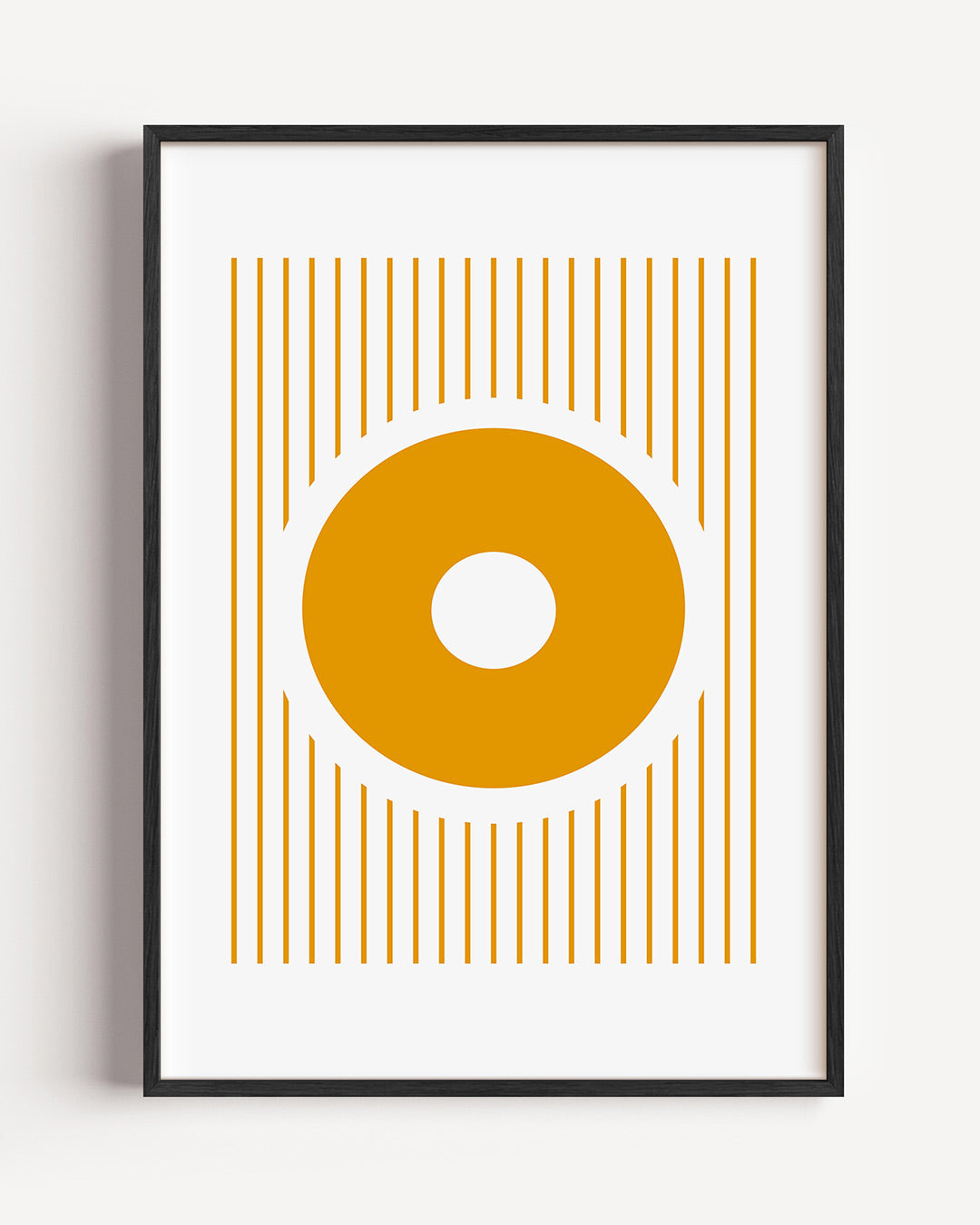 Cirkel en lijnen Poster