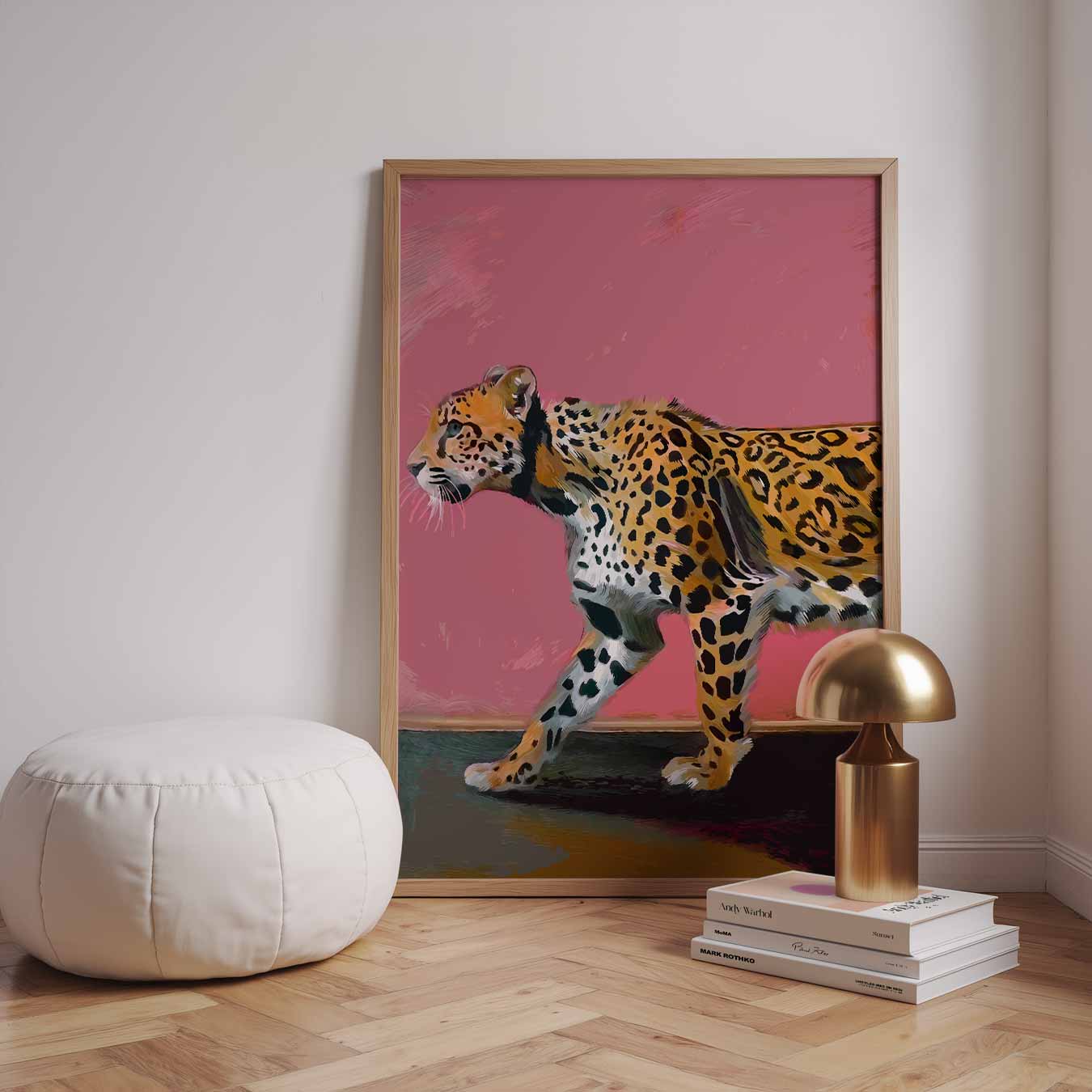 Stijlvolle Luipaard Wandposter-WallArtistic