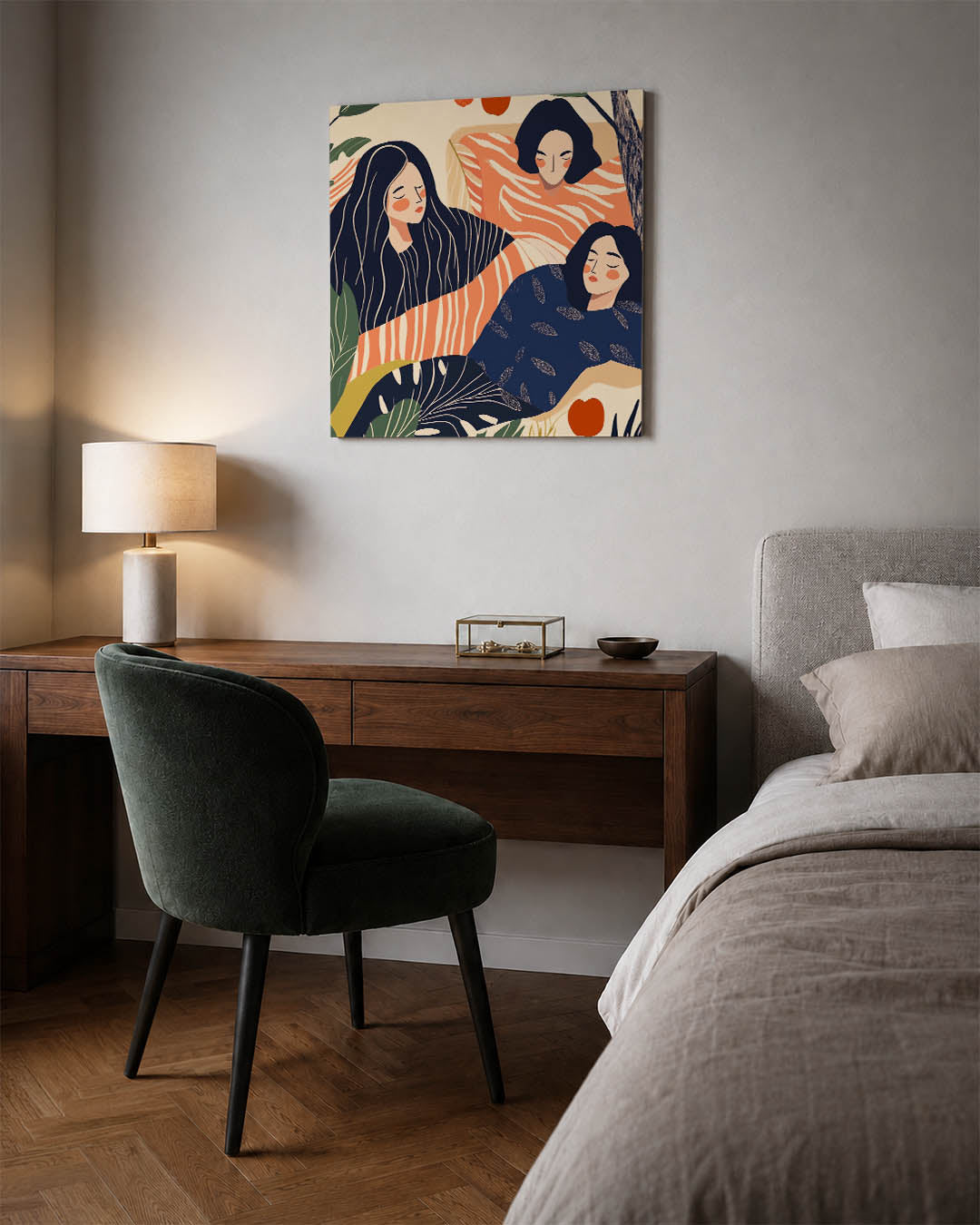 Dromerige figuren Kunstwerk