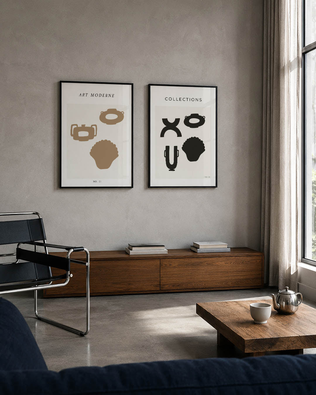 Vormen en vlakken Posterset