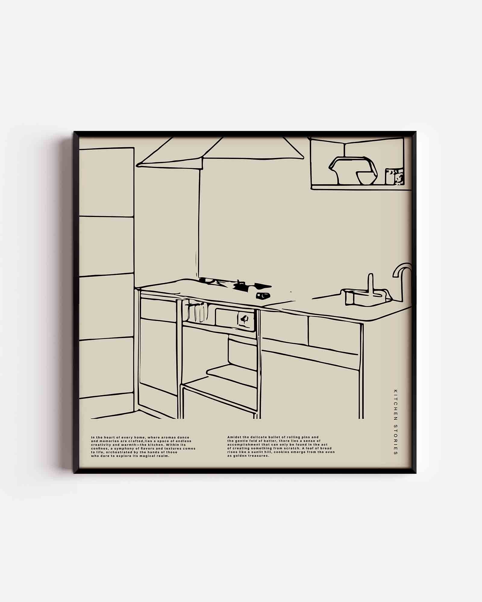 Keukeninterieur Poster