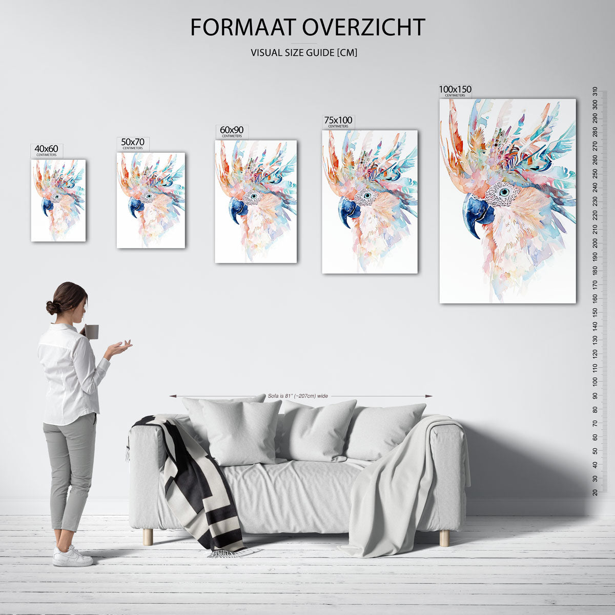 Vrolijke vogel Kunstwerk