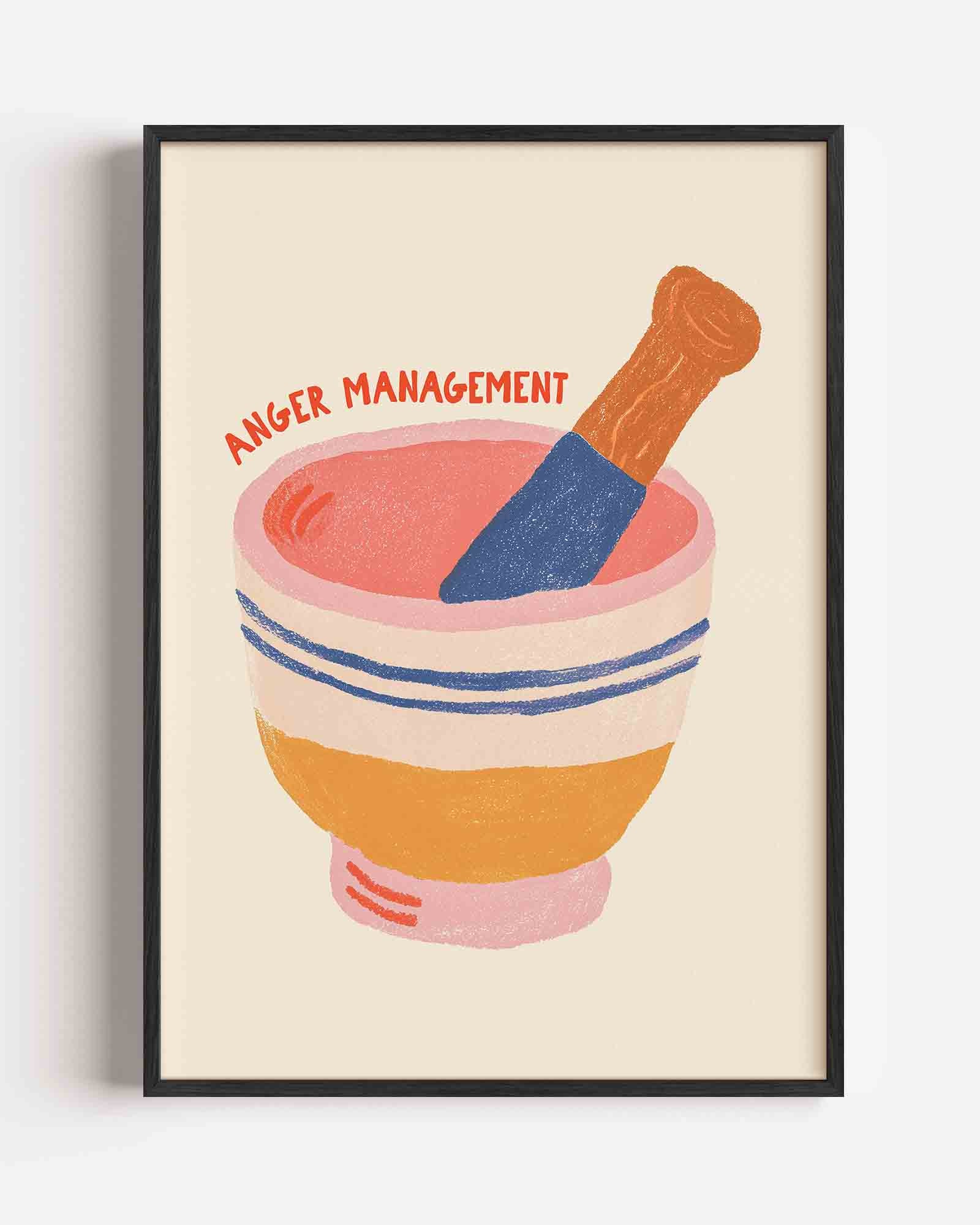 Kom met stamper Poster