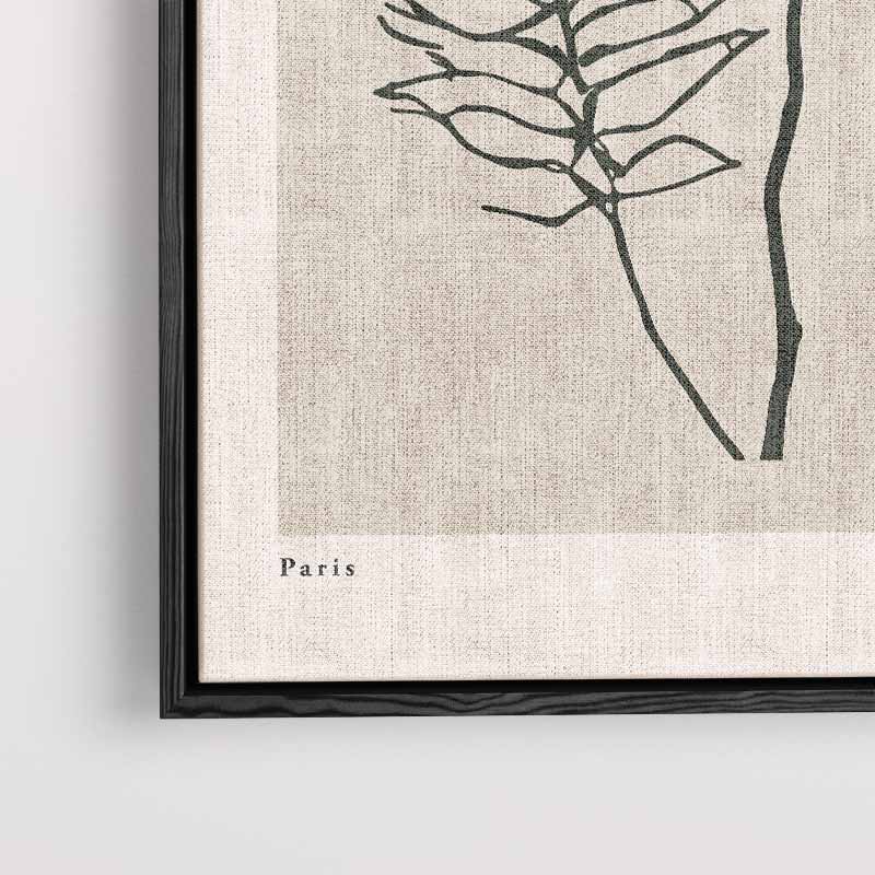 Botanische Stijl Tekening Kunstwerk-canvas-dibond-plexiglas-wanddecoratie-WallArtistic