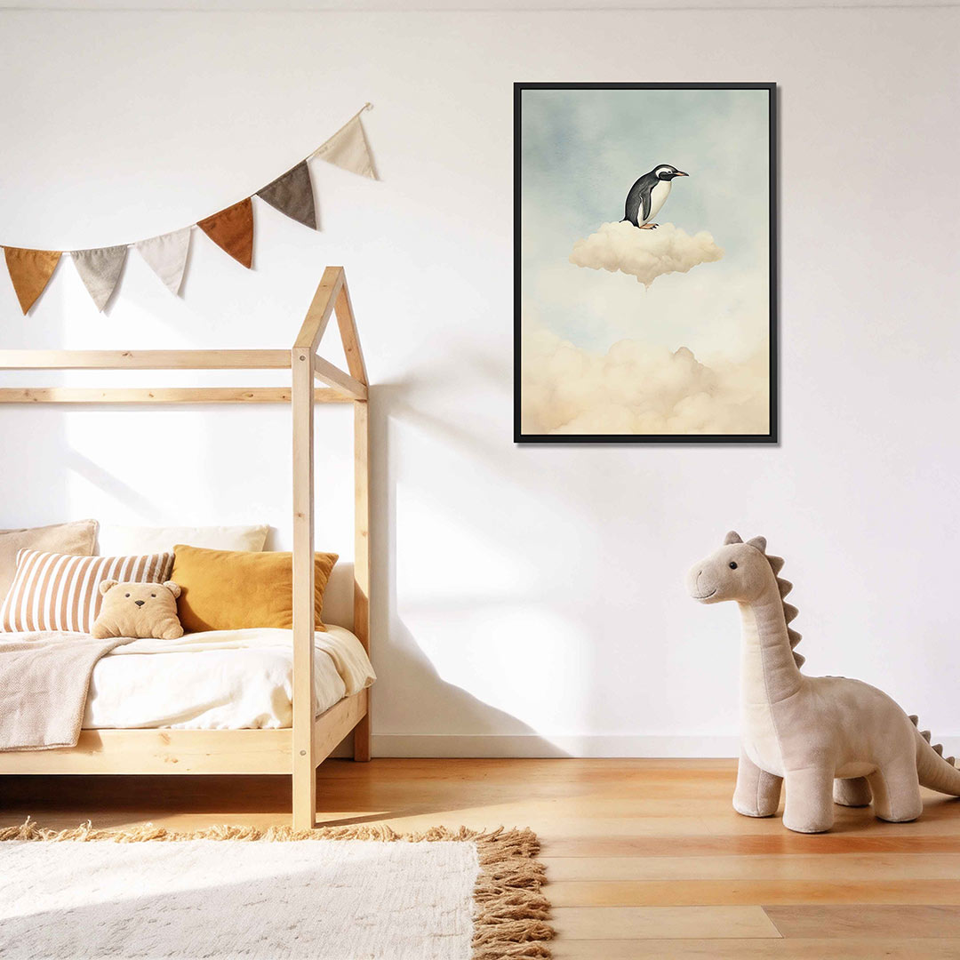 Dromerige pinguïn Kunstwerk