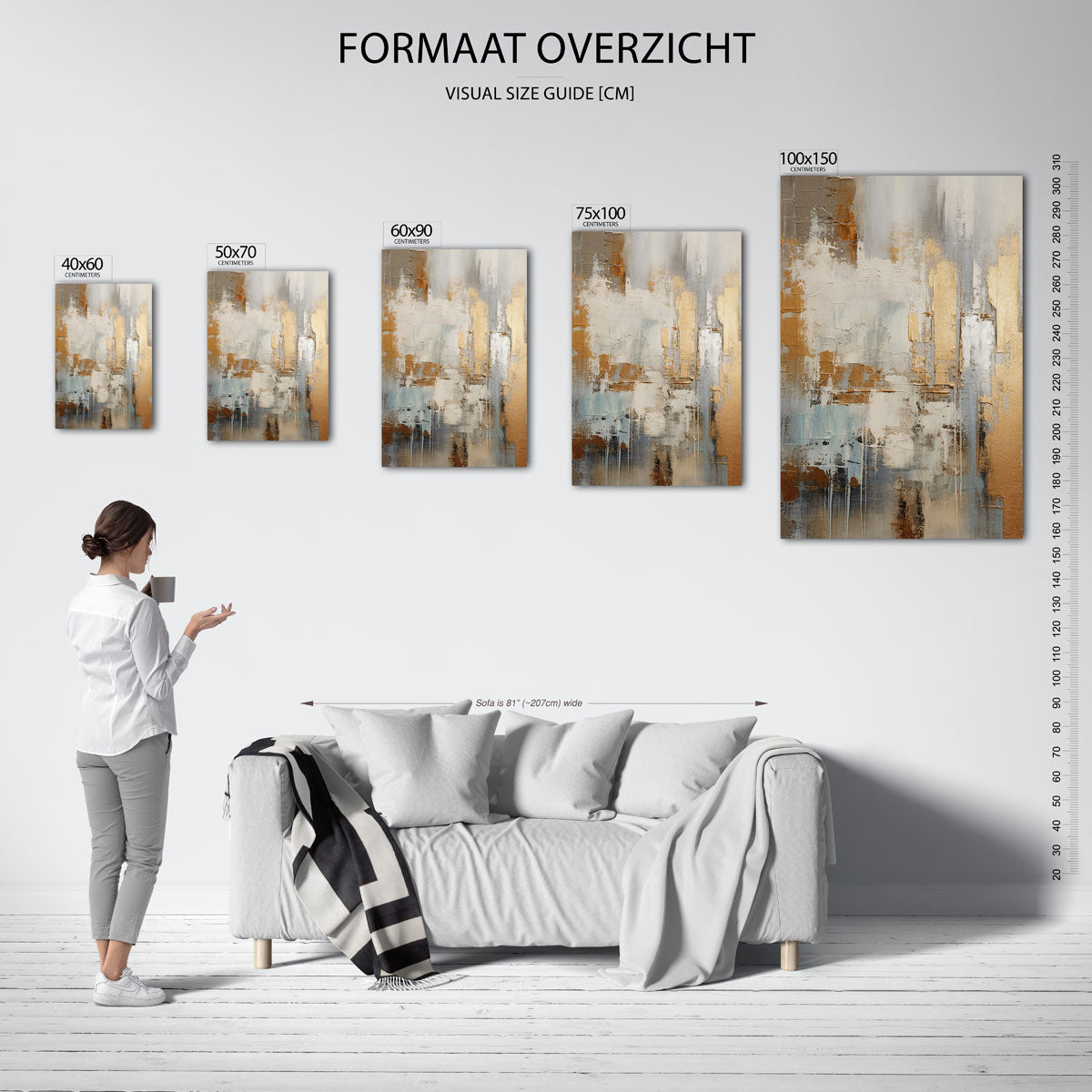 Gelaagde texturen Kunstwerk