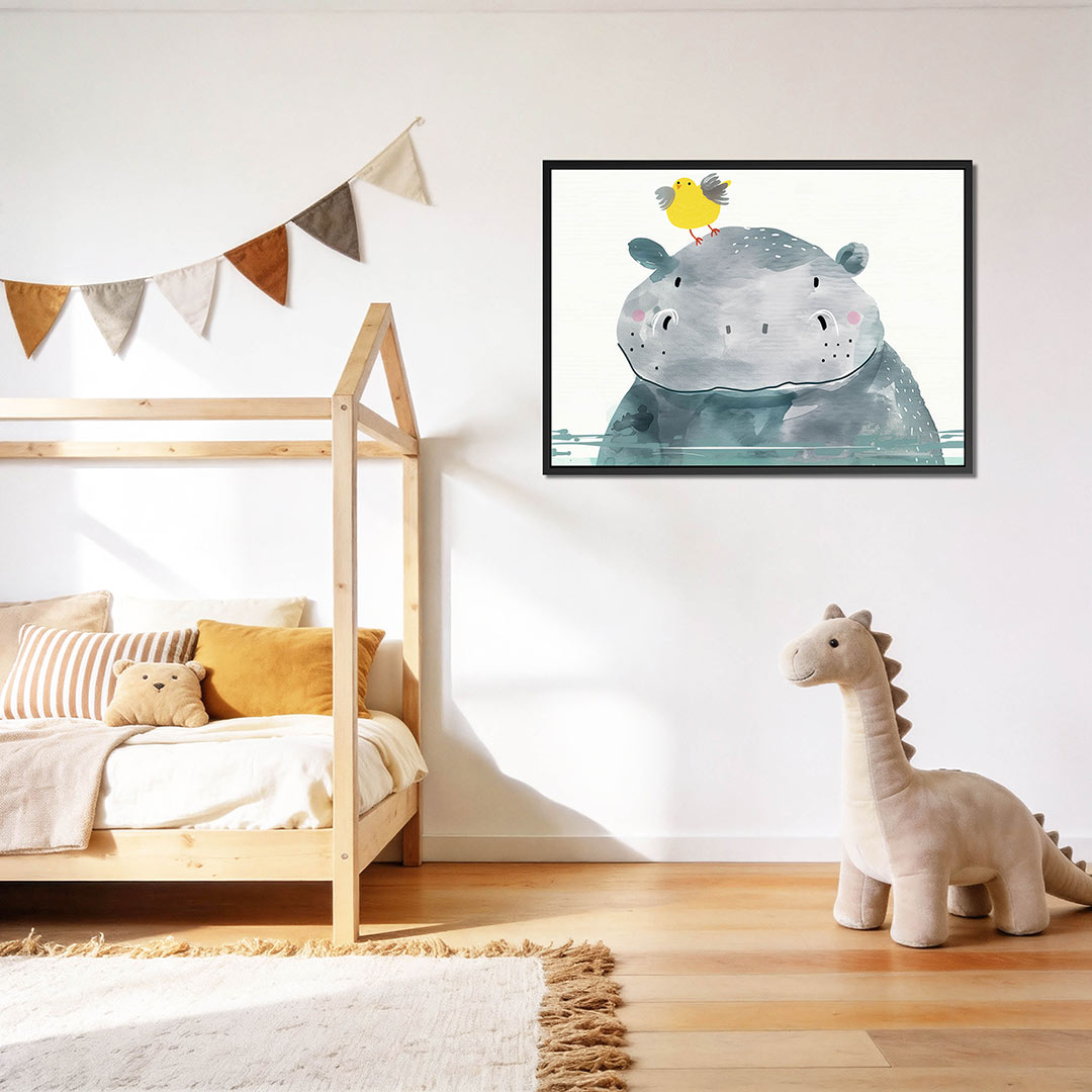Vrolijke dierenillustratie Kunstwerk