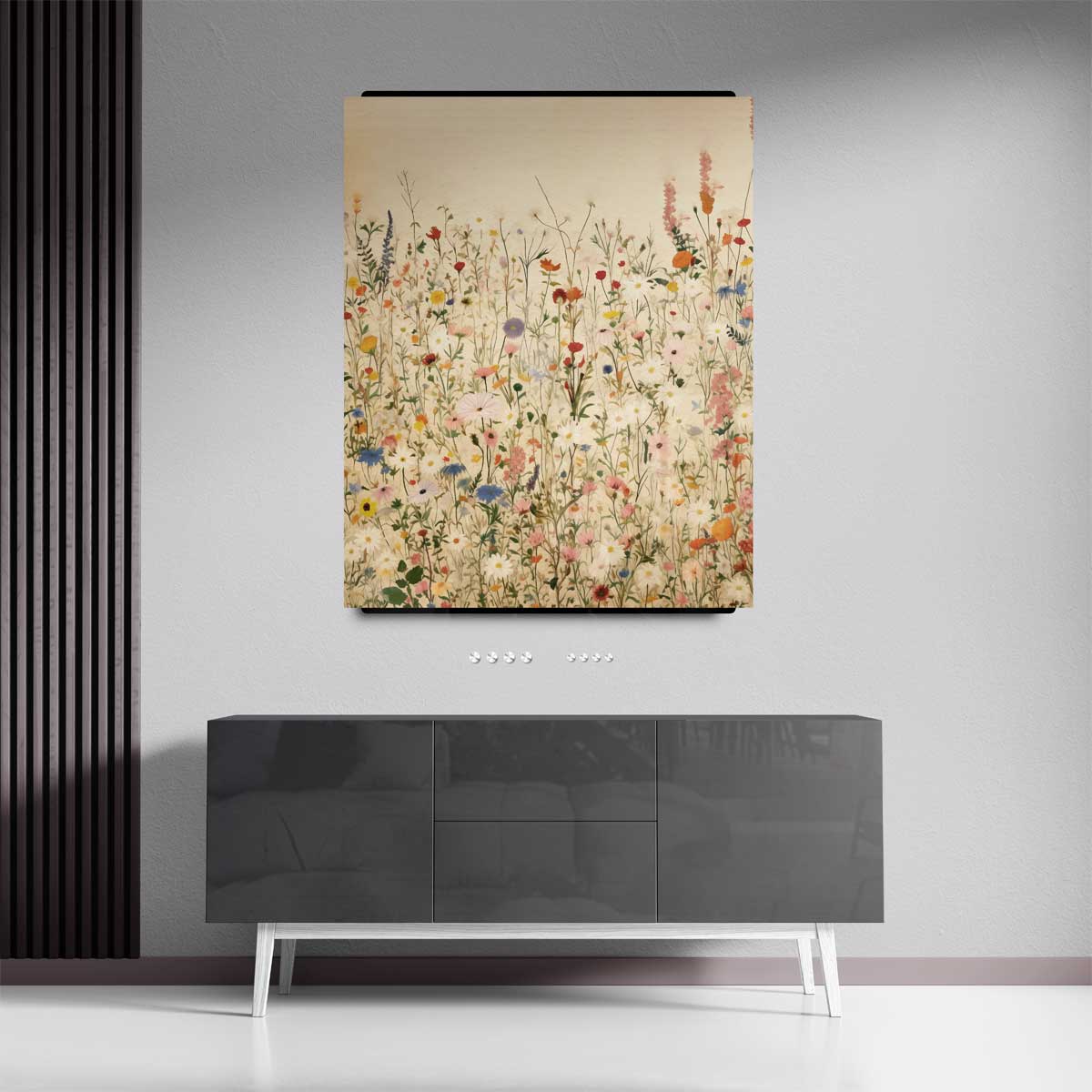 Veld Vol Wildbloemen Kunstwerk-canvas-dibond-plexiglas-wanddecoratie-WallArtistic