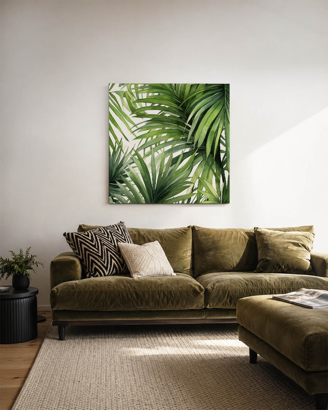Groene bladeren Kunstwerk