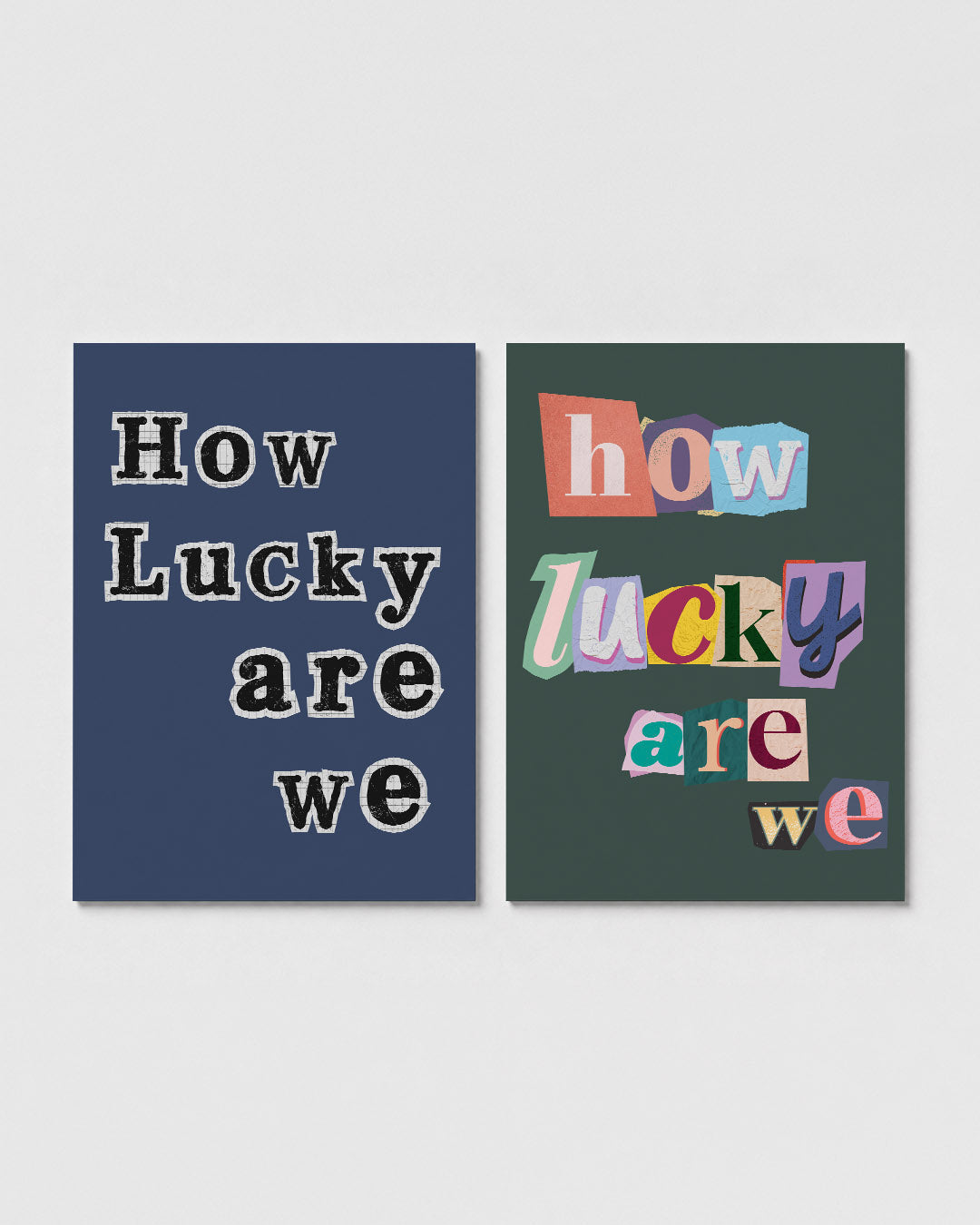Typografisch spel Posterset