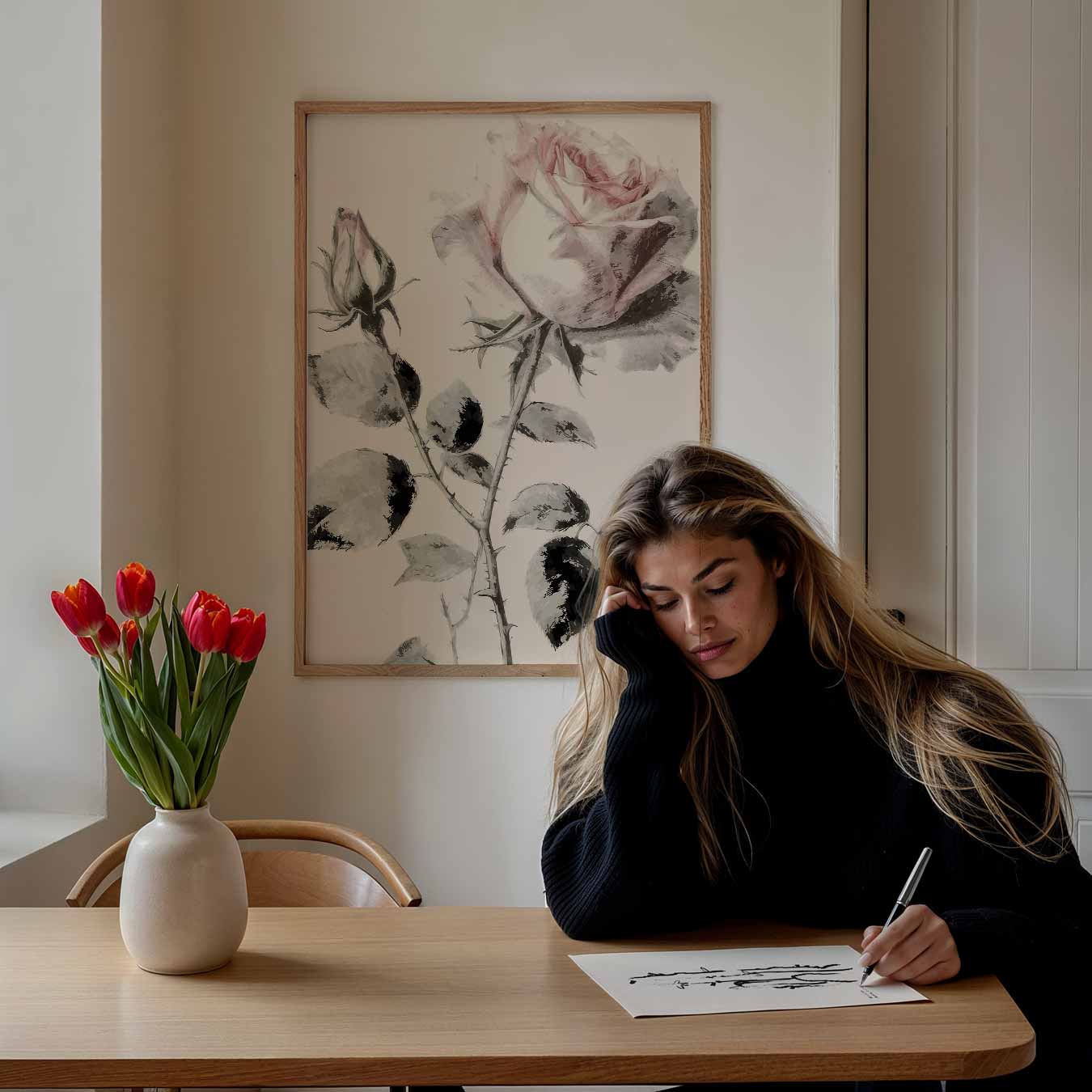 Romantische Rozen Poster-WallArtistic
