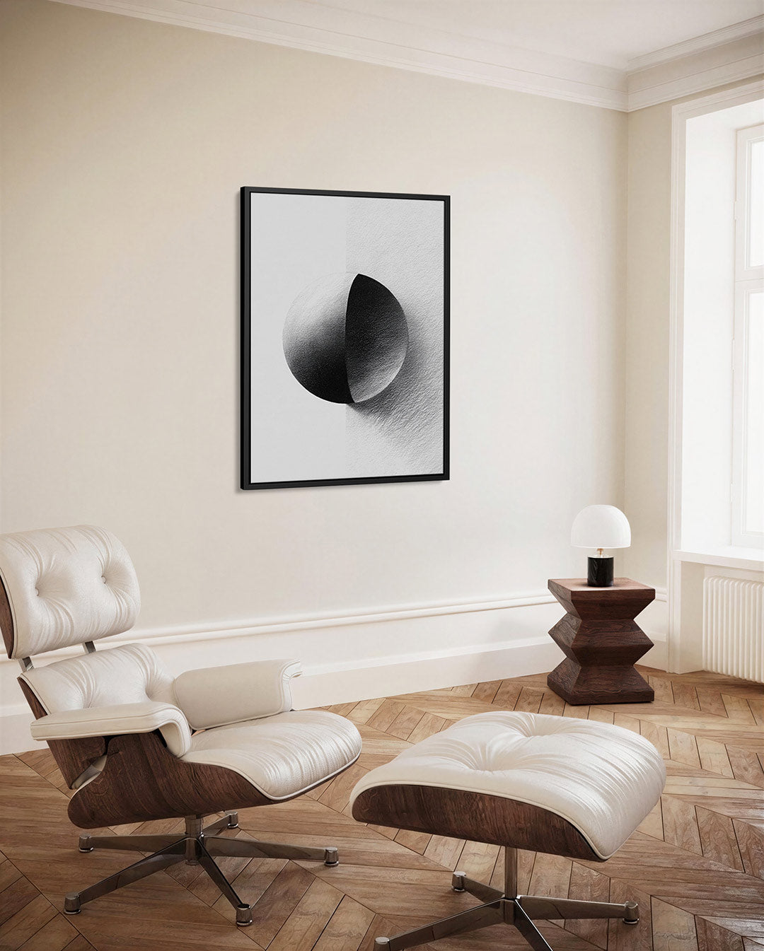 Geometrische bol compositie Kunstwerk