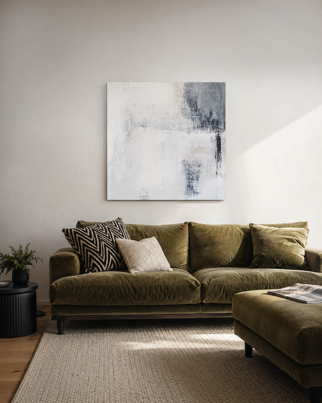 Rustige kleurencompositie Kunstwerk