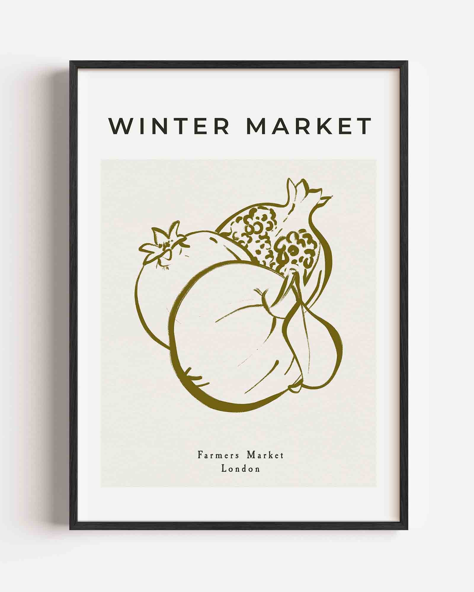 Winter market Poster