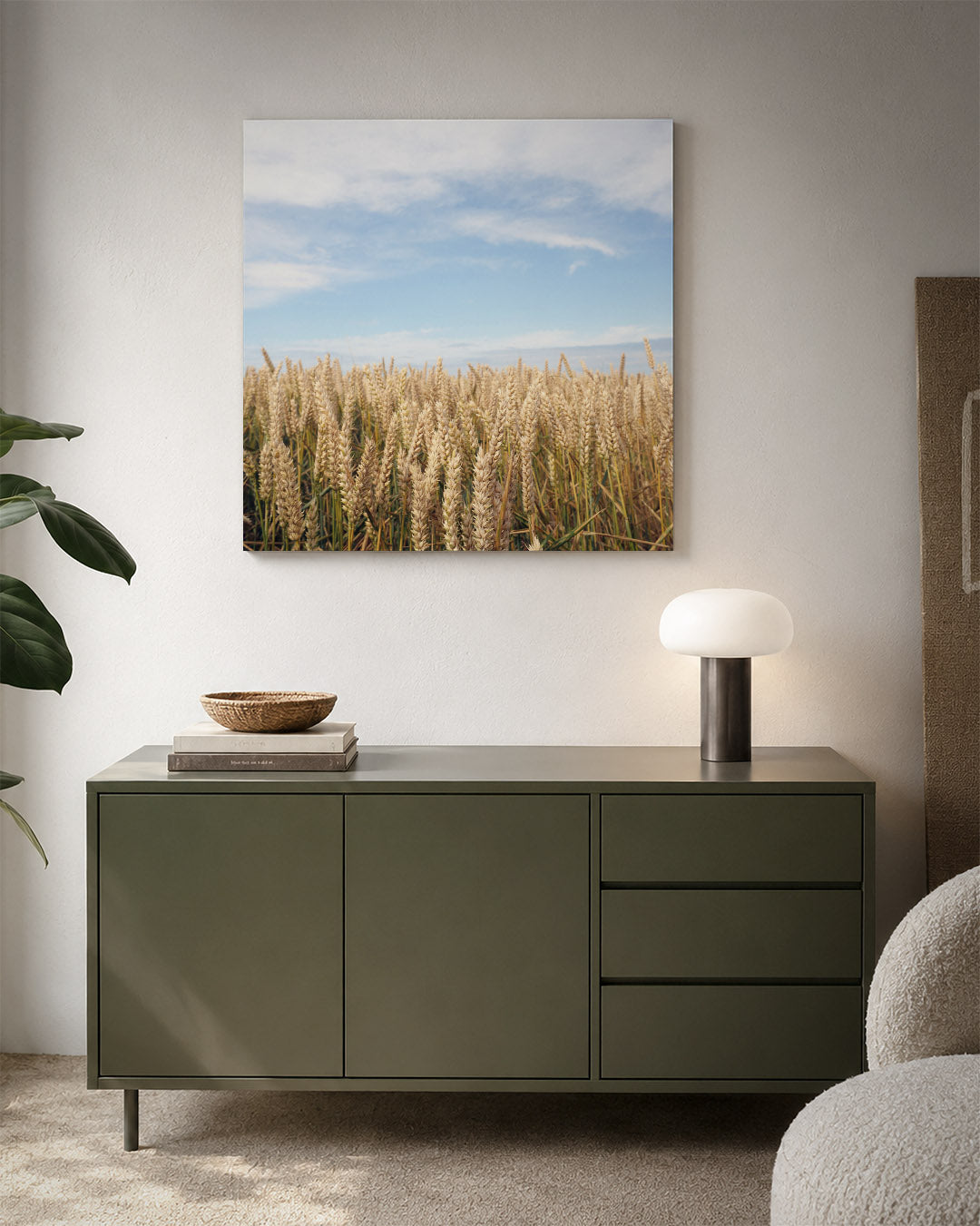 Gouden tarweveld Kunstwerk