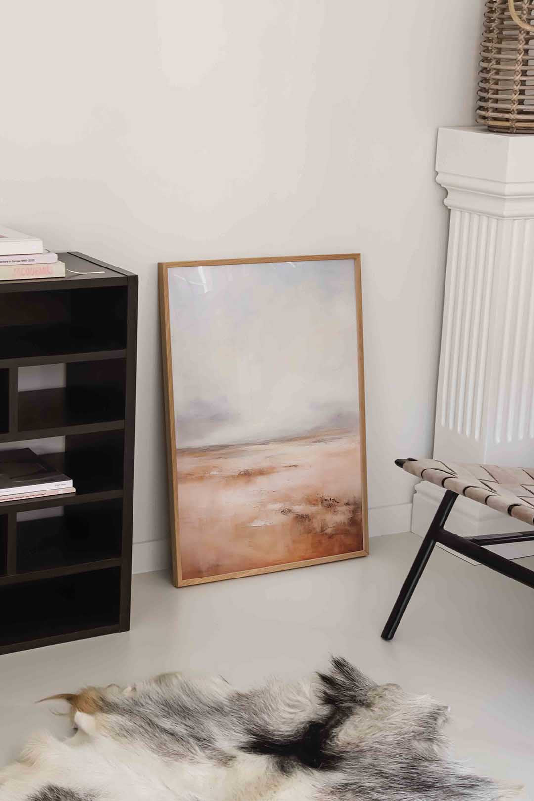 Landschap in beige Poster