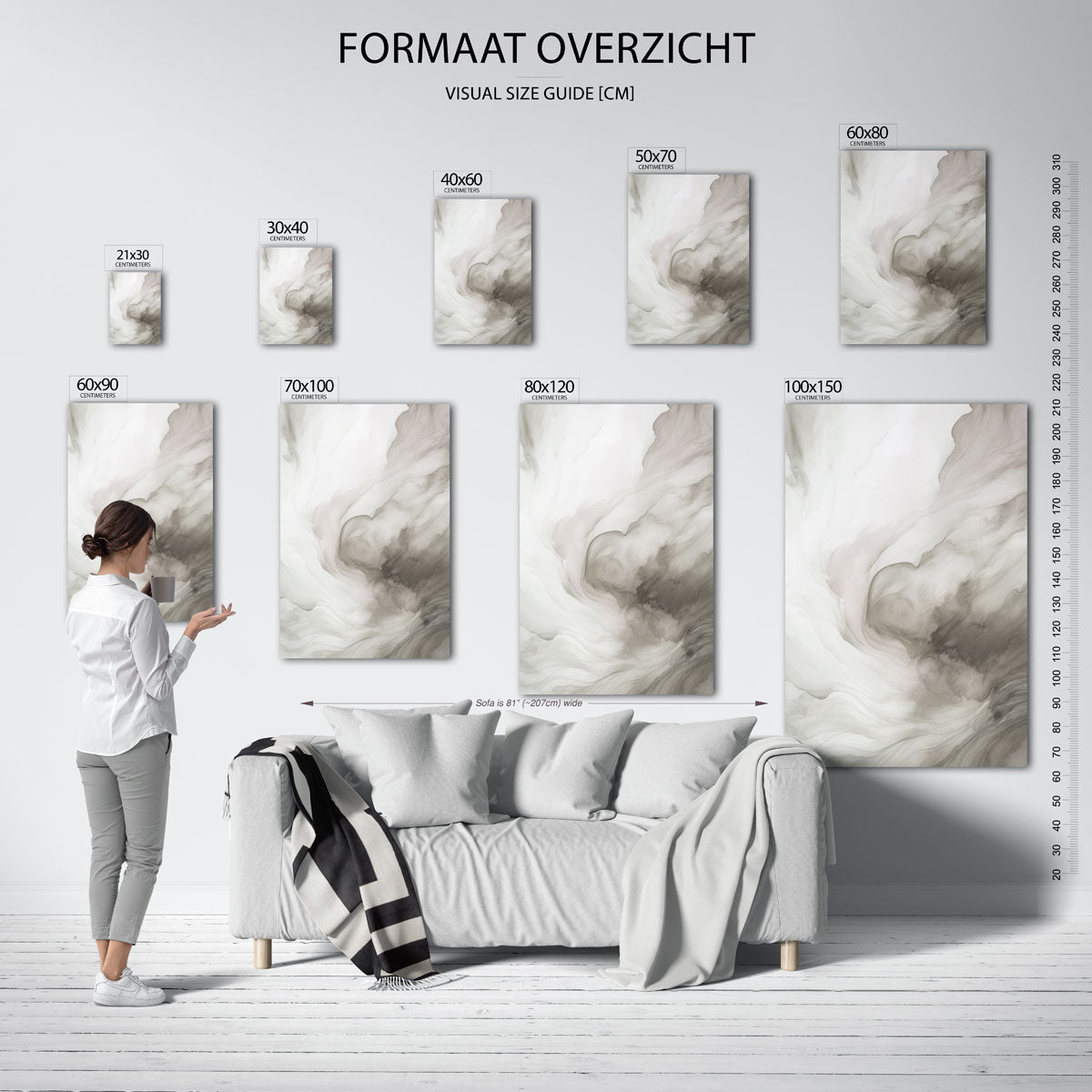 Vloeiende vormen Poster