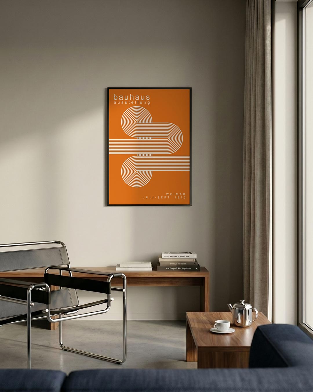 Lijnen en cirkelvormen Poster