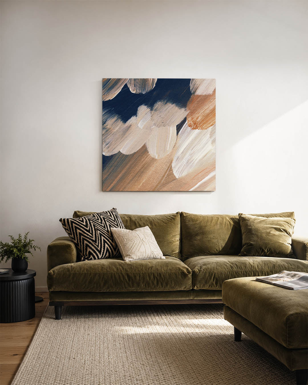 Dynamische penseelstreken Kunstwerk