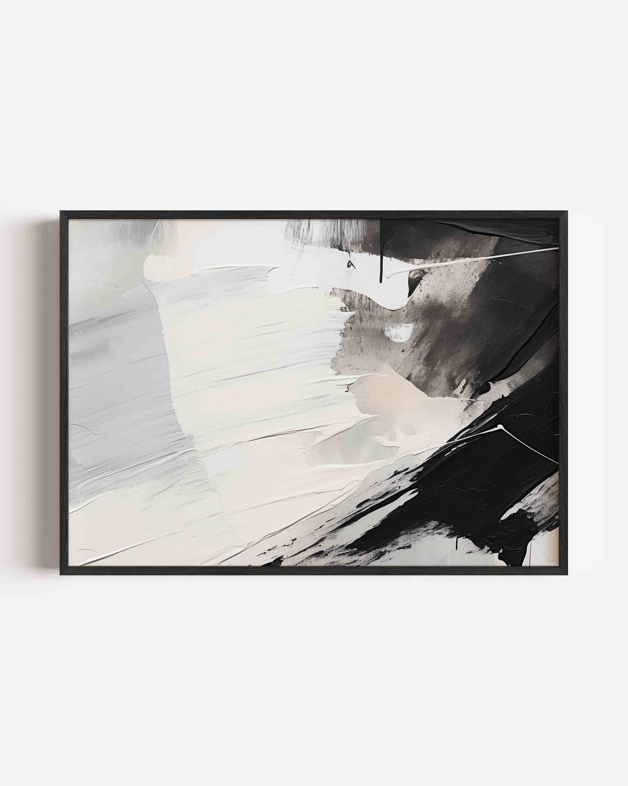 Zwart wit abstracte Poster