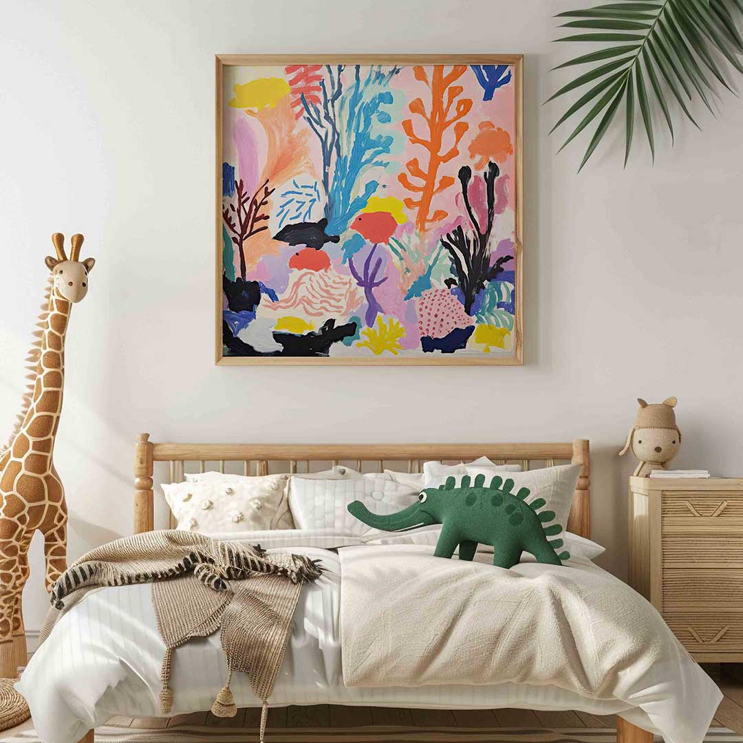 Kleurrijke onderwaterwereld Poster