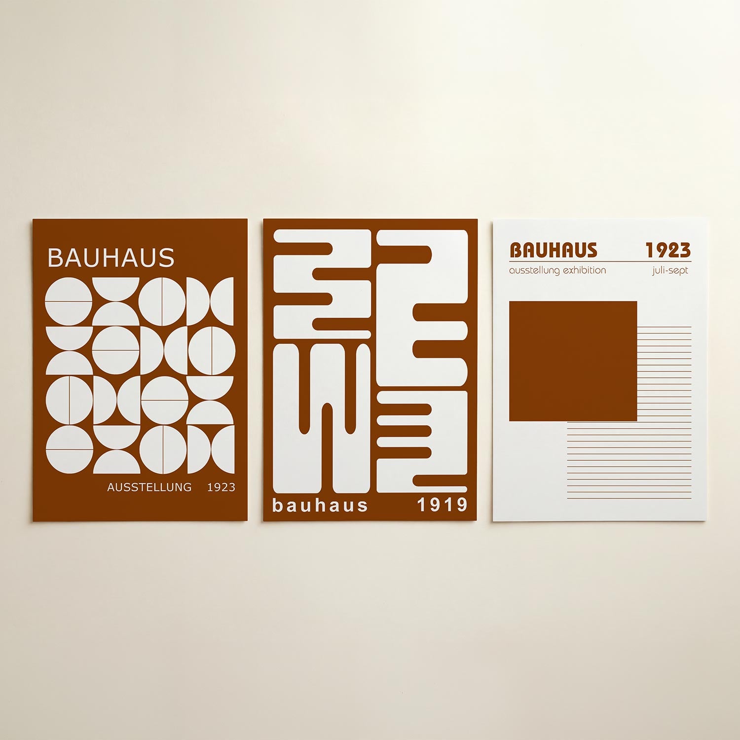 Vormen en vlakken Posterset