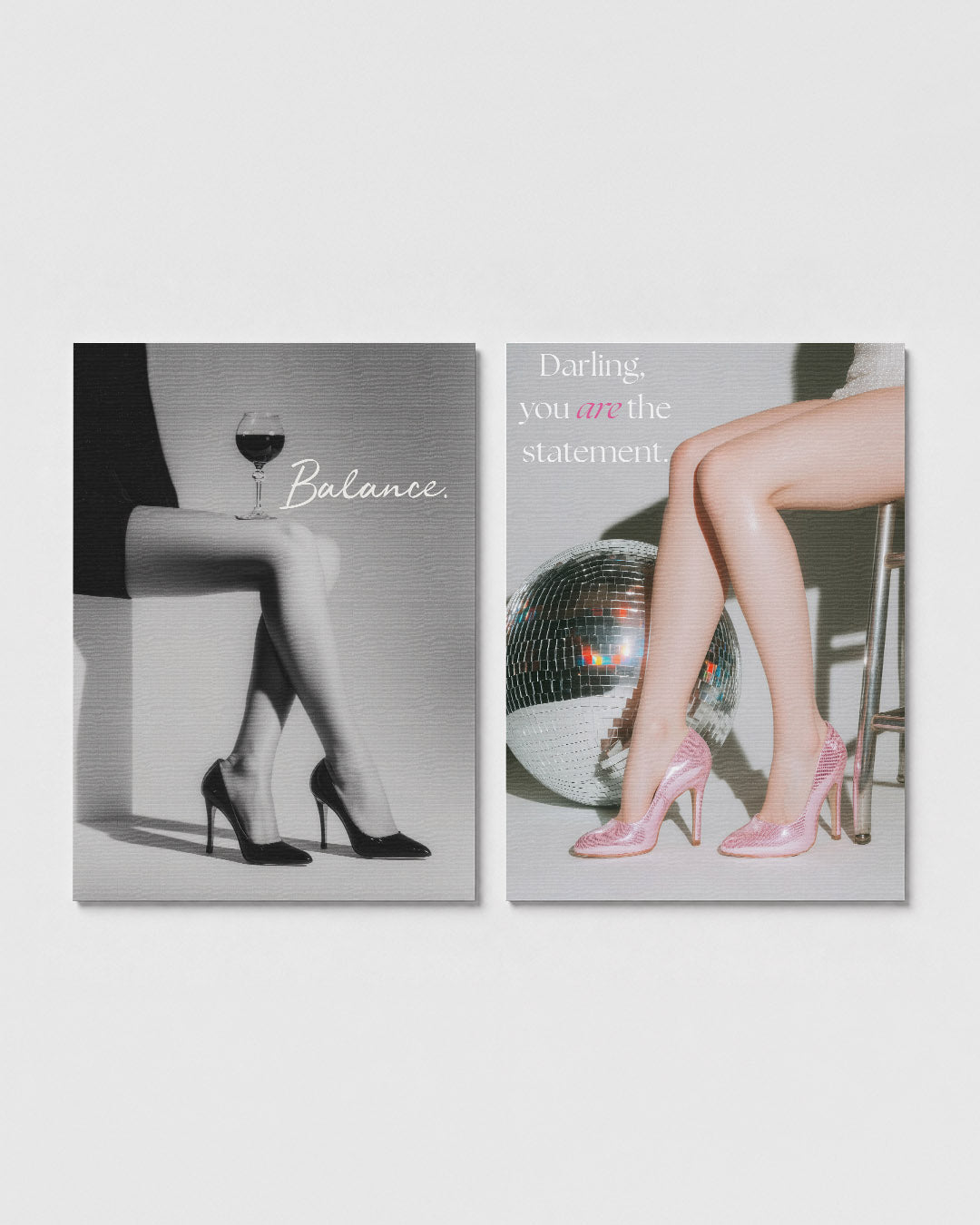 Elegante balans Posterset