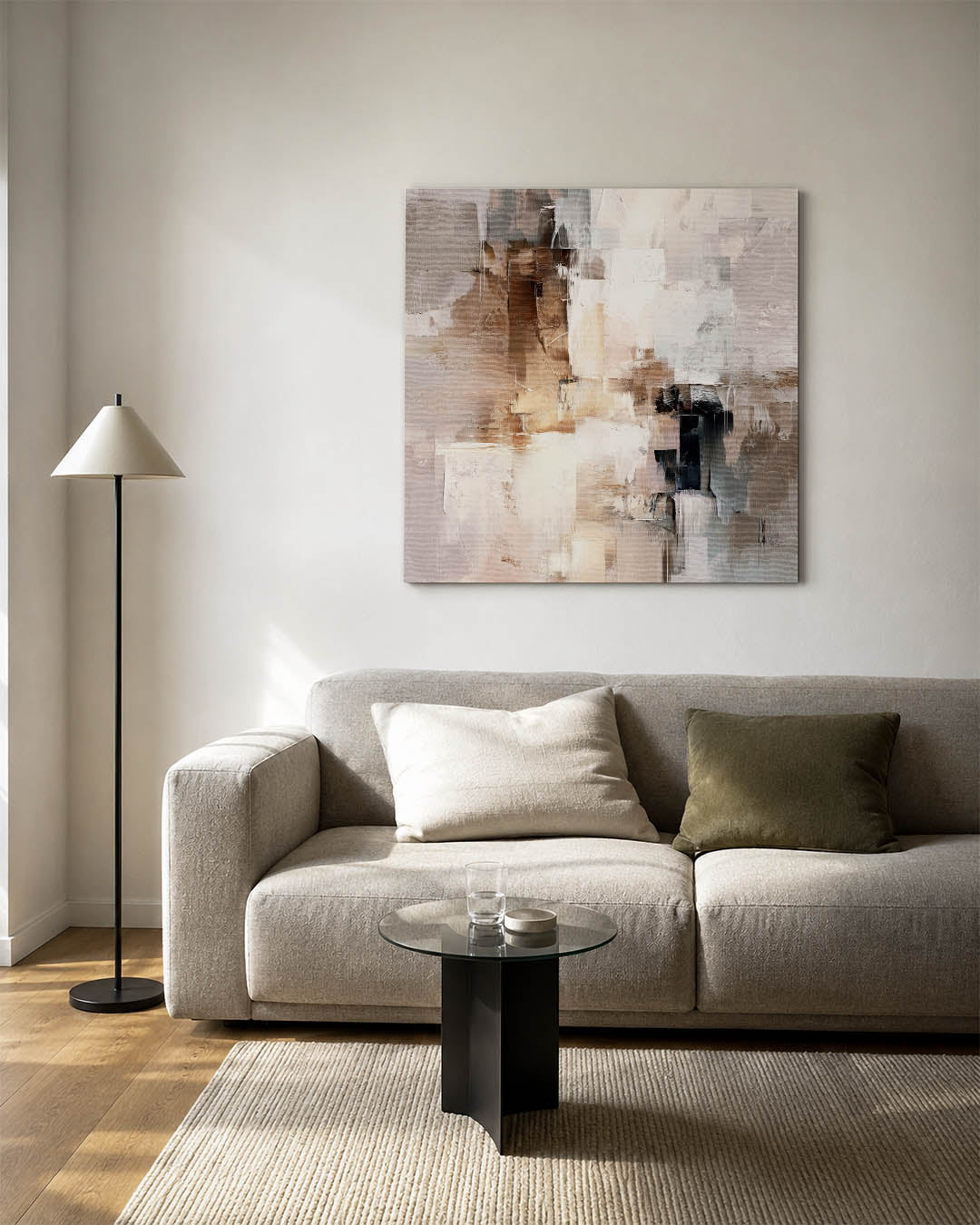 Gelaagde compositie Kunstwerk