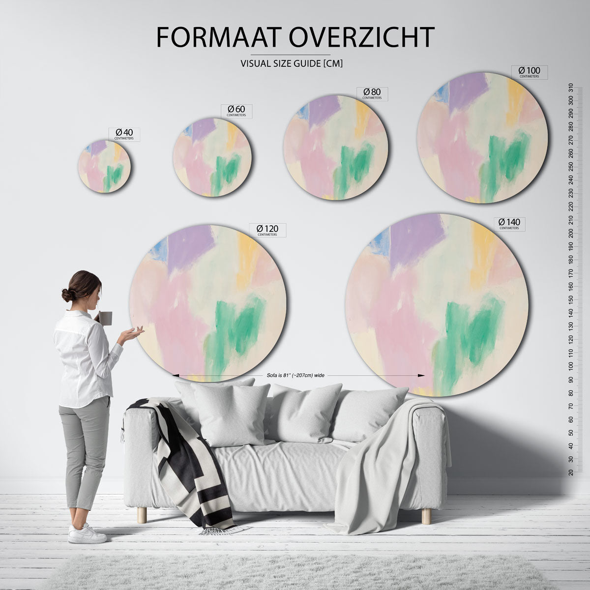 Abstracte Muurcirkel