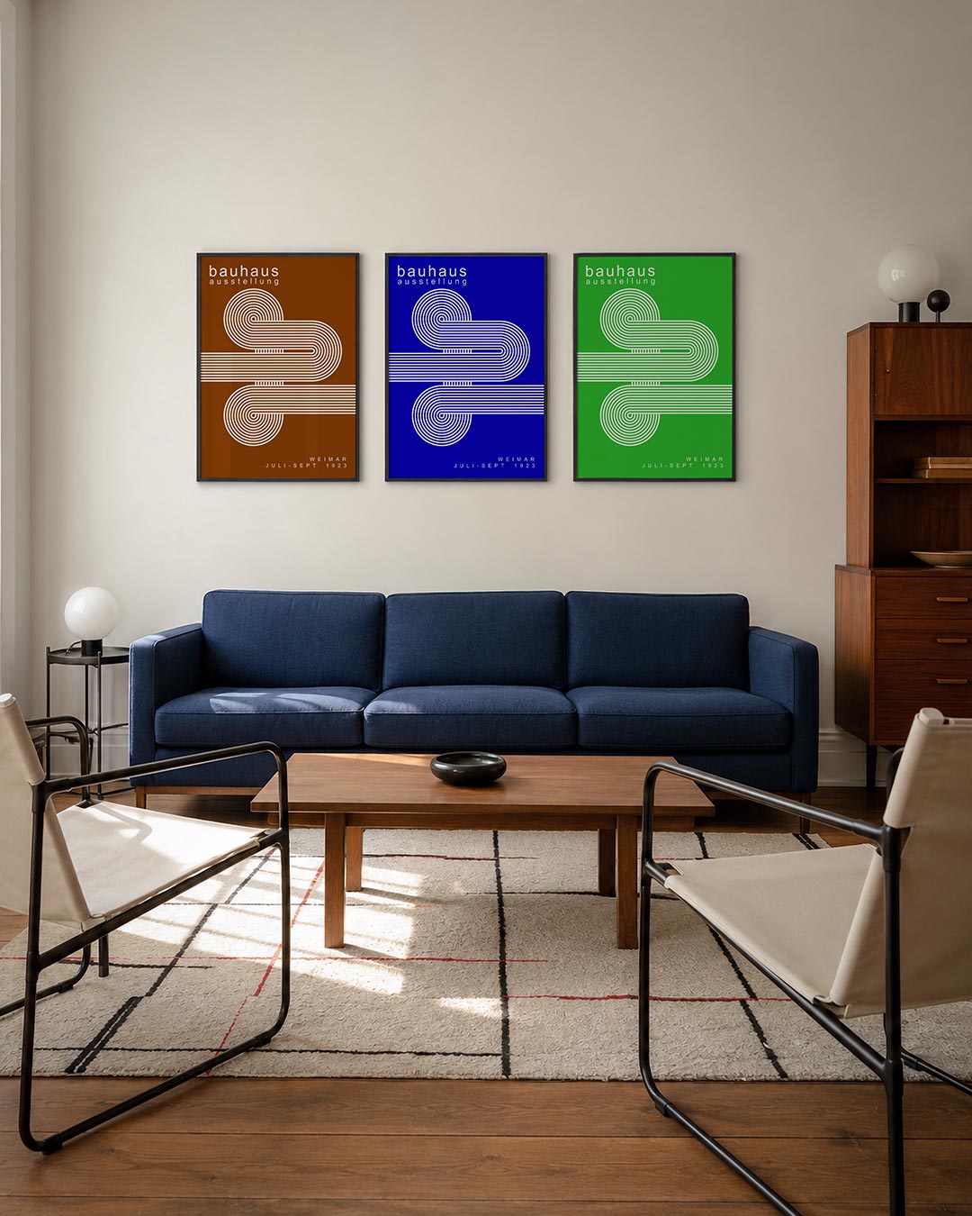 Lijnen en cirkelpatronen Posterset
