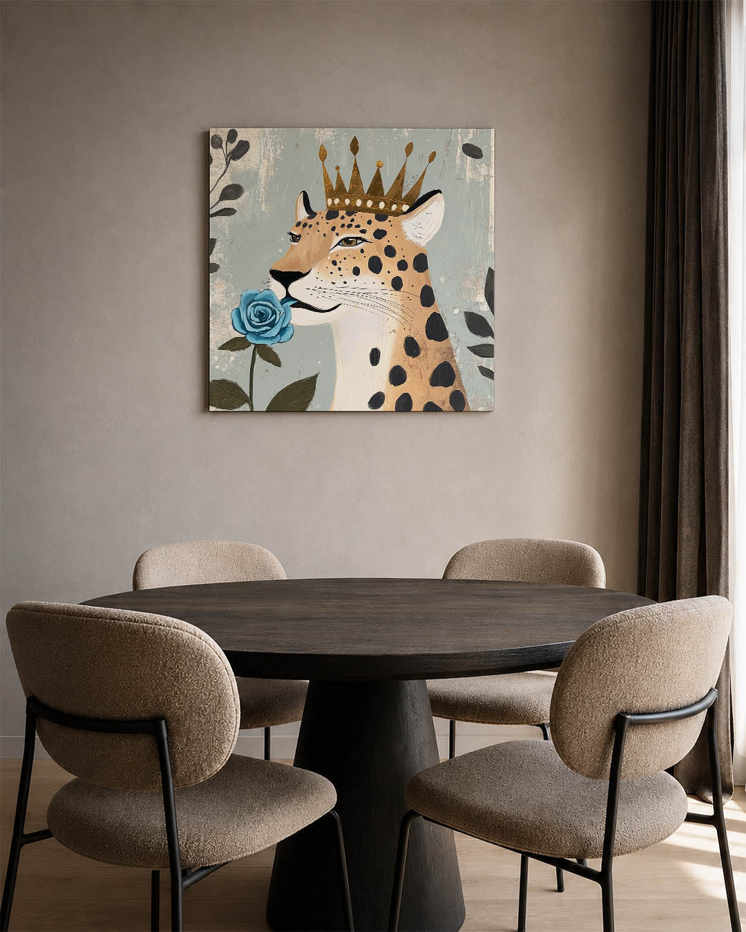 Majestueuze luipaard Kunstwerk