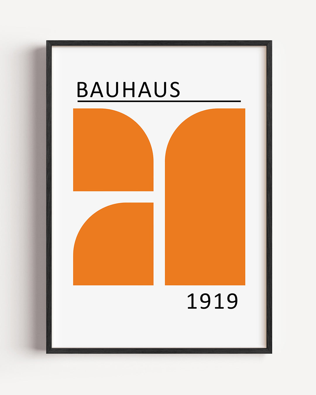 Oranje vormenspel Poster
