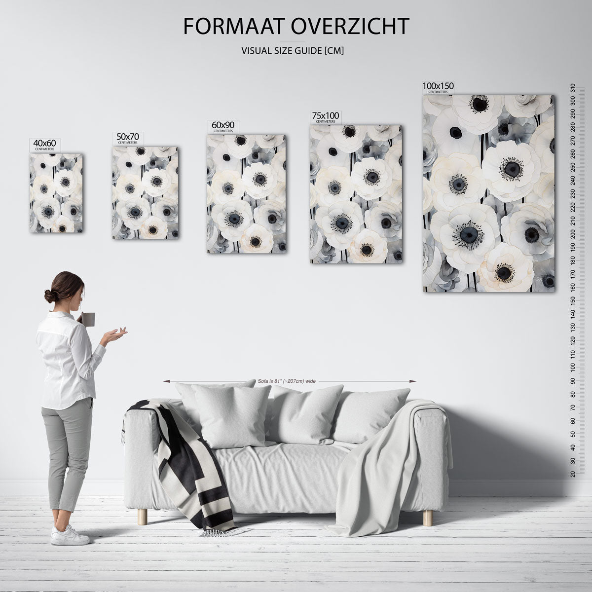 Bloemenpatroon Kunstwerk