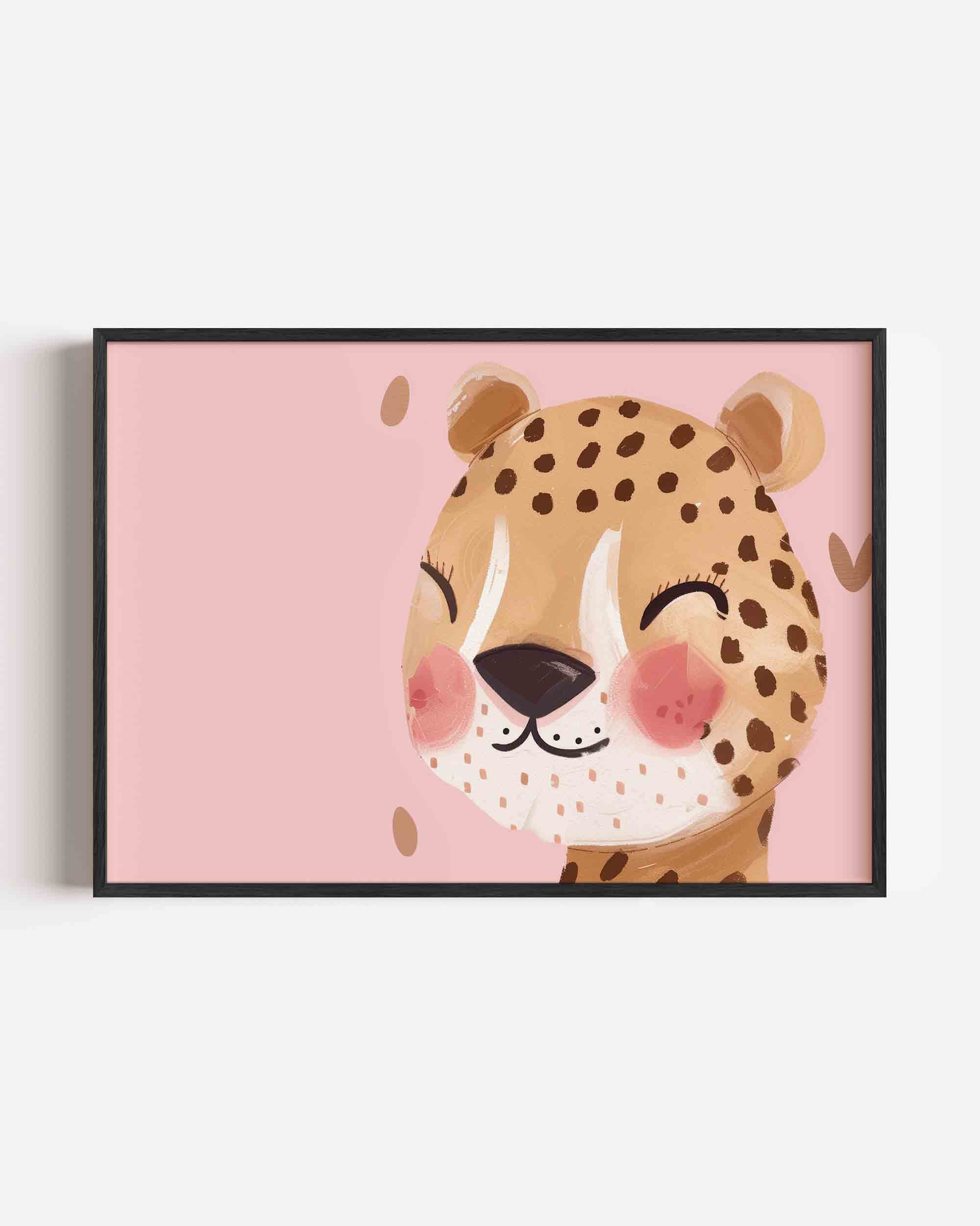 Lachende luipaard Poster