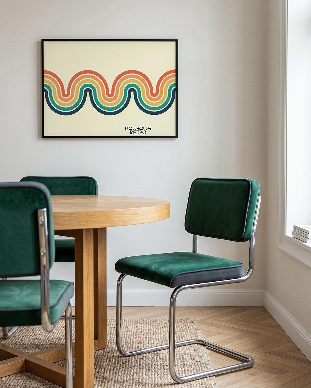Golvend lijnenspel Poster