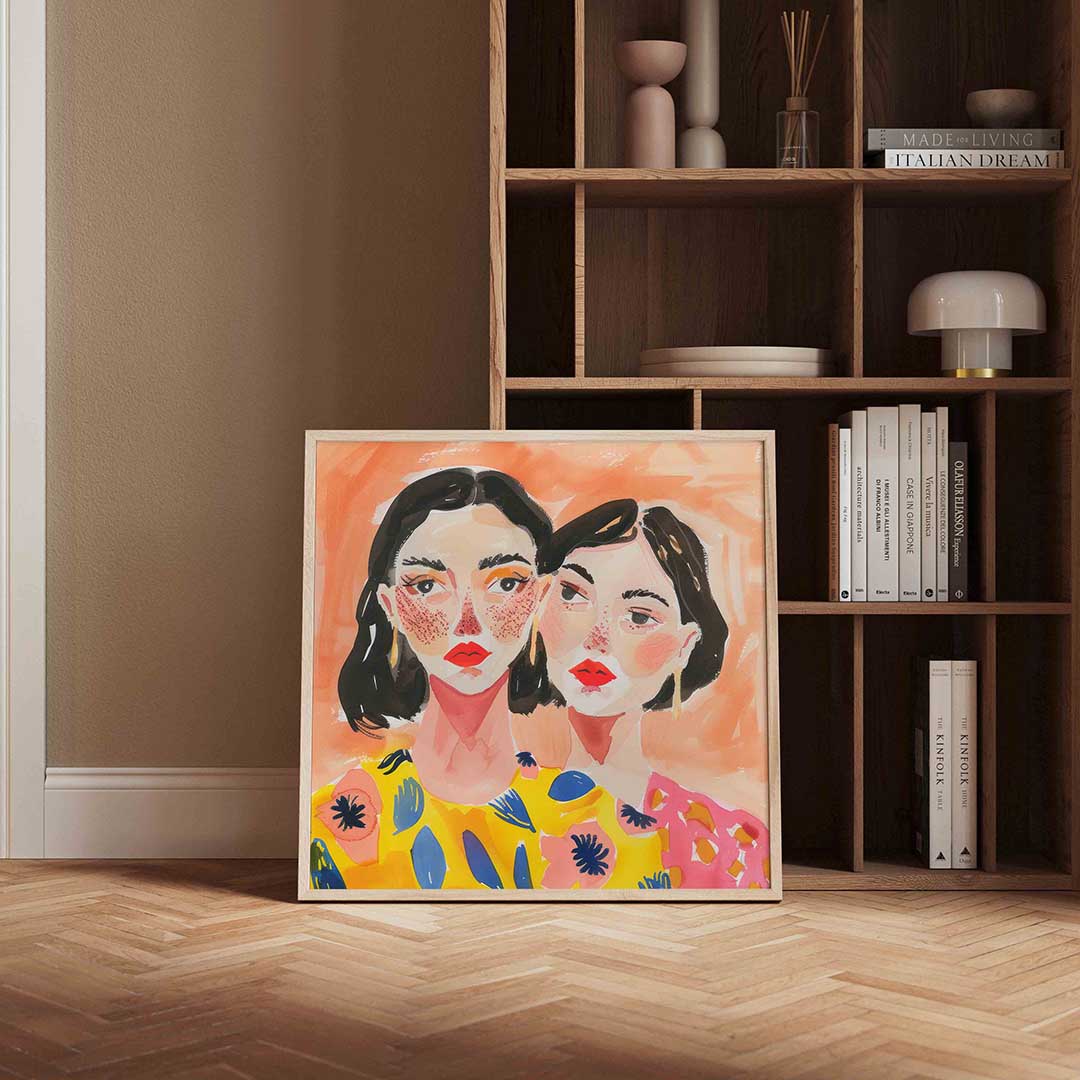 Twee gezichten Poster