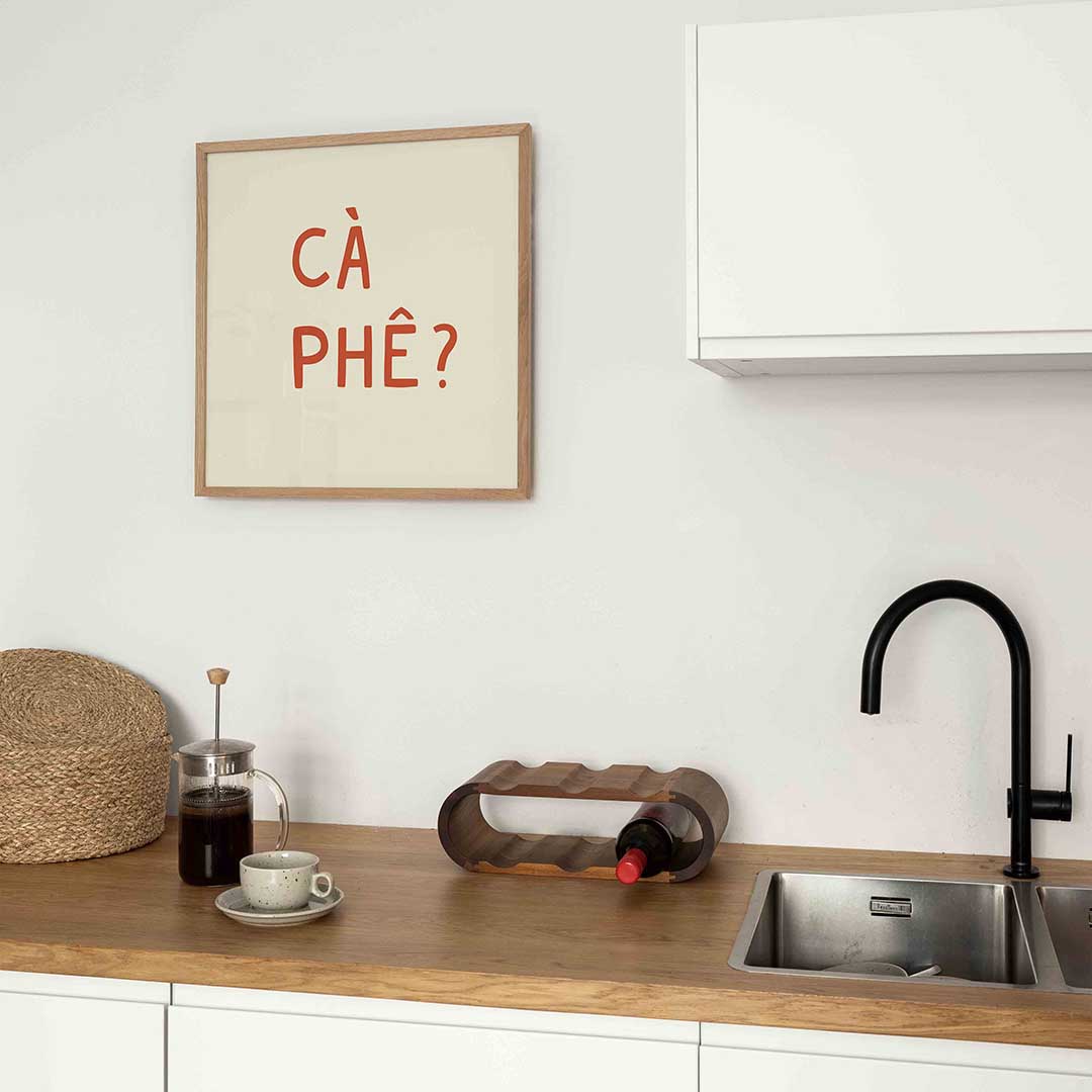 Ca phe tekst Poster