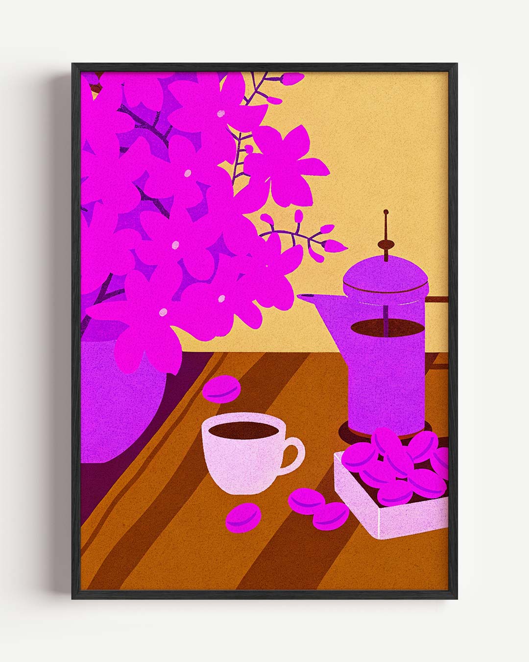 Kleurrijke Koffie Verrukking Poster-WallArtistic