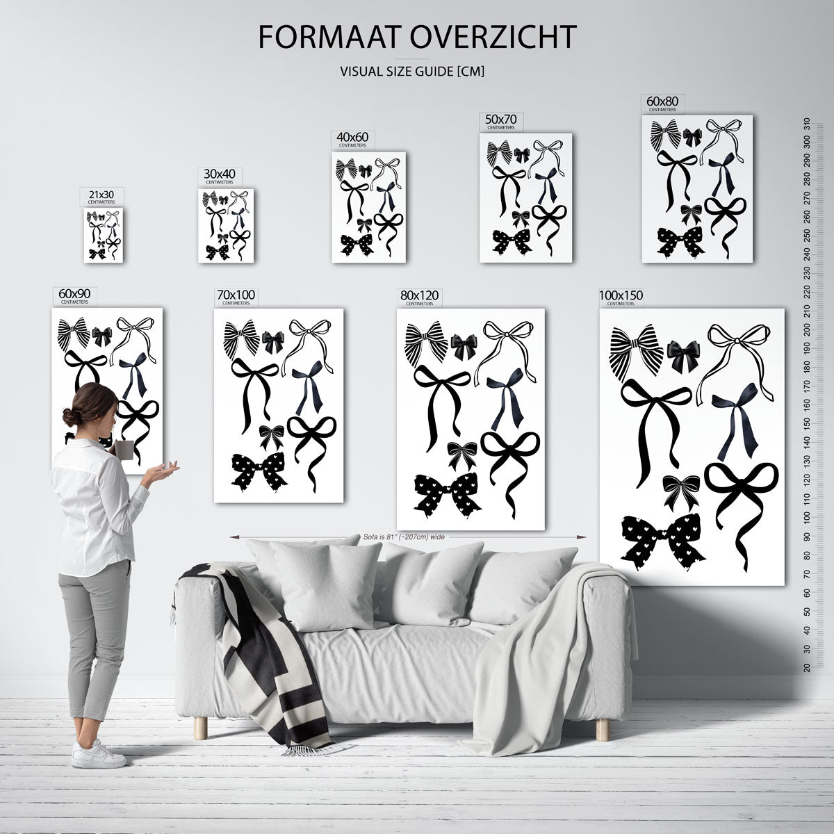 Verschillende strikken Poster