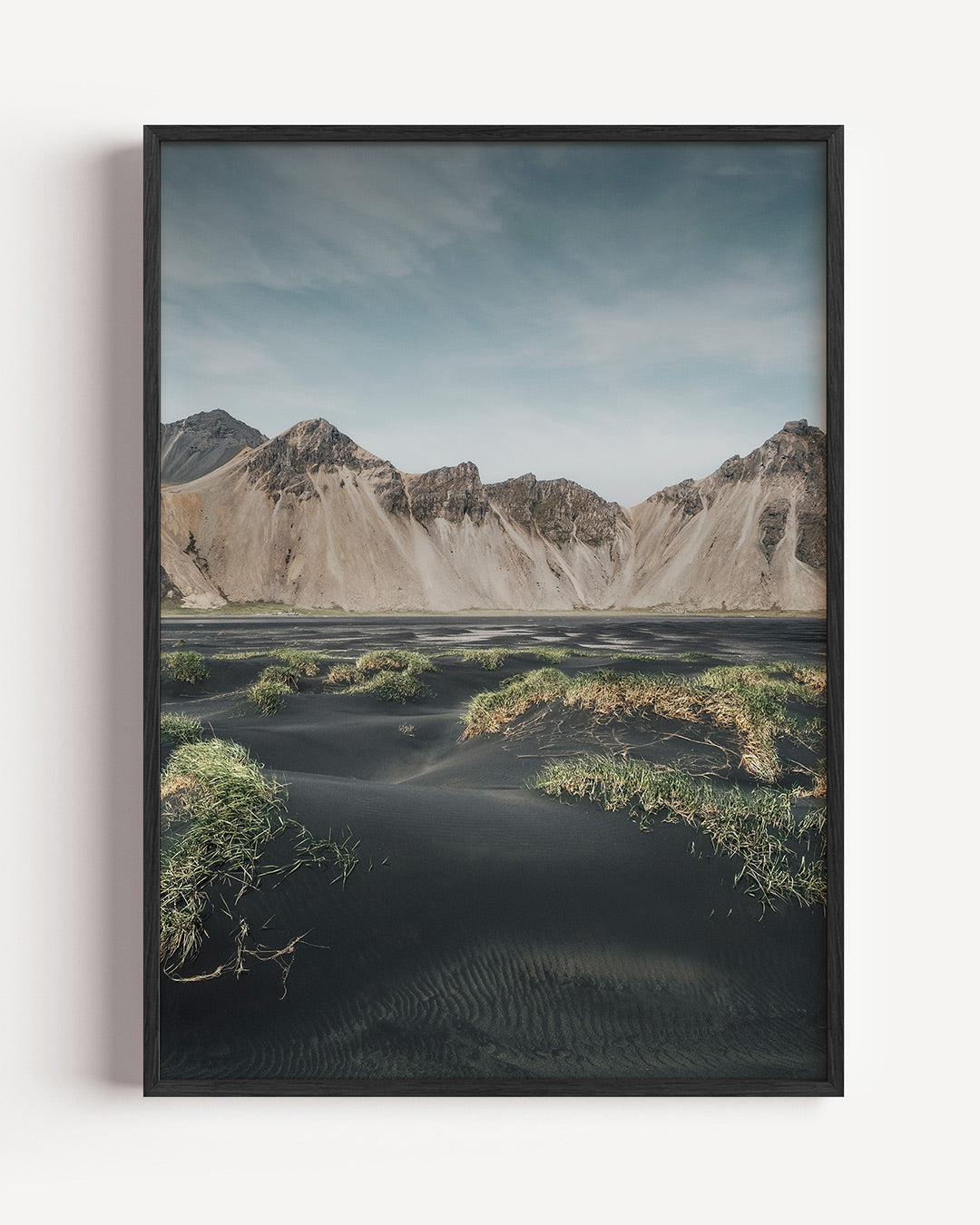 Berglandschap met zand Poster