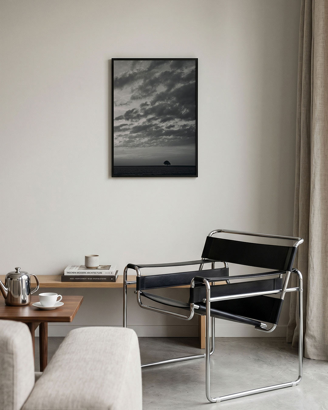 Eenzame boom landschap Poster