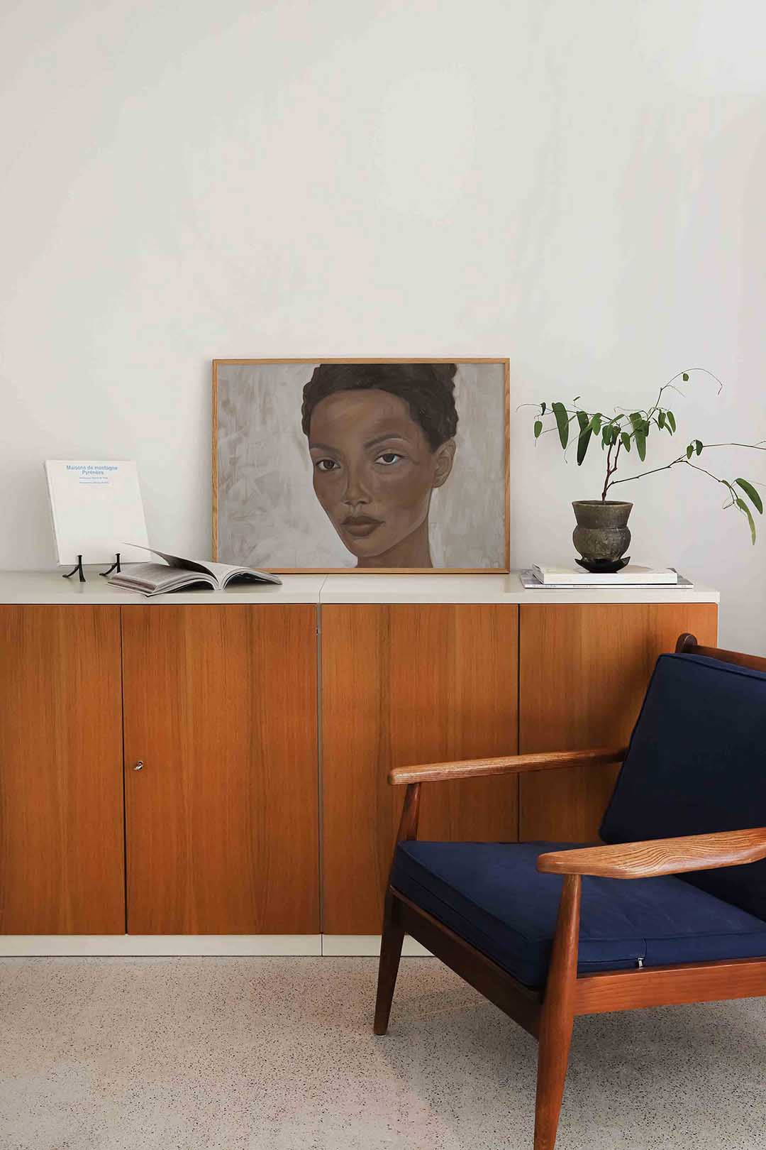 Portret van vrouw Poster