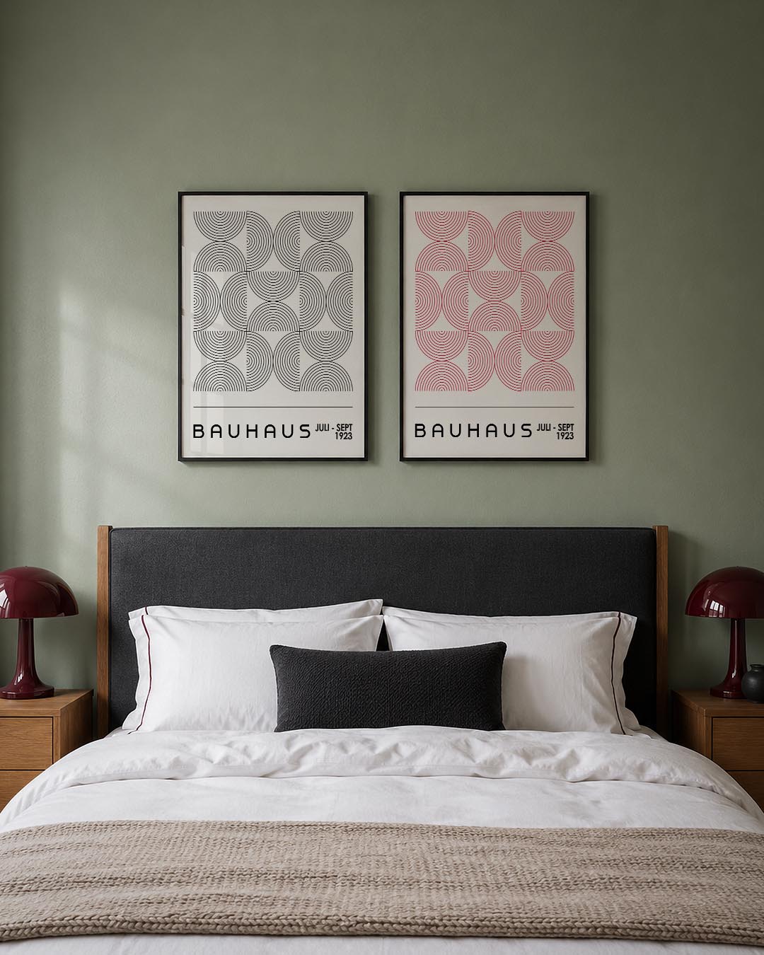 Cirkelritme en lijnen Posterset
